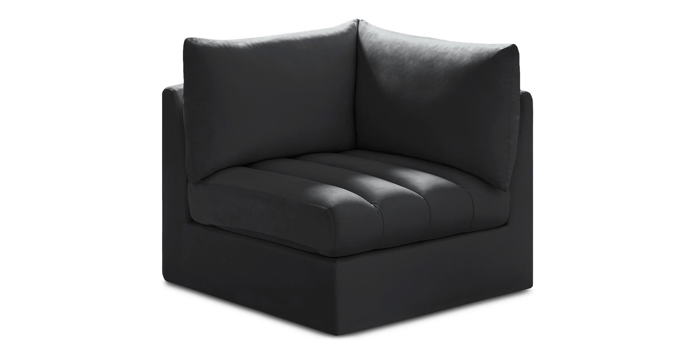 Contemporary, Modern Modular Corner Chair JACOB 649Black-Corner 649Black-Corner in Black Velvet