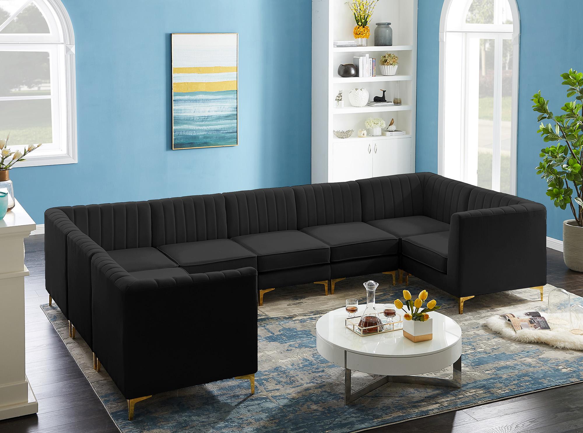 

    
604Black-Sec8C Meridian Furniture Modular Sectional Sofa
