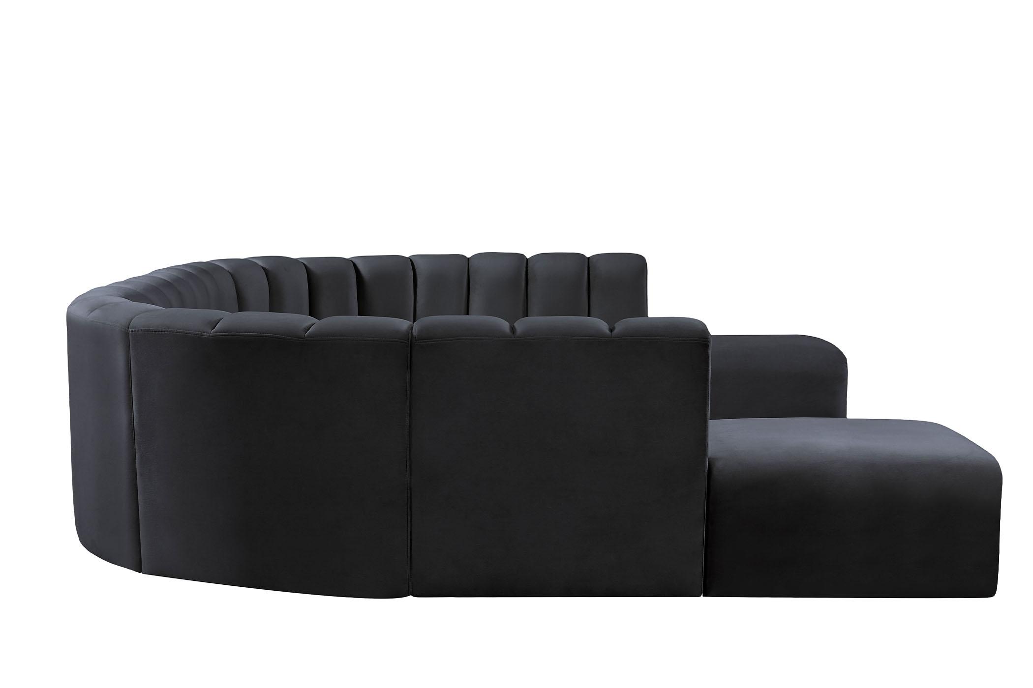 

    
103Black-S10A Meridian Furniture Modular Sectional Sofa

