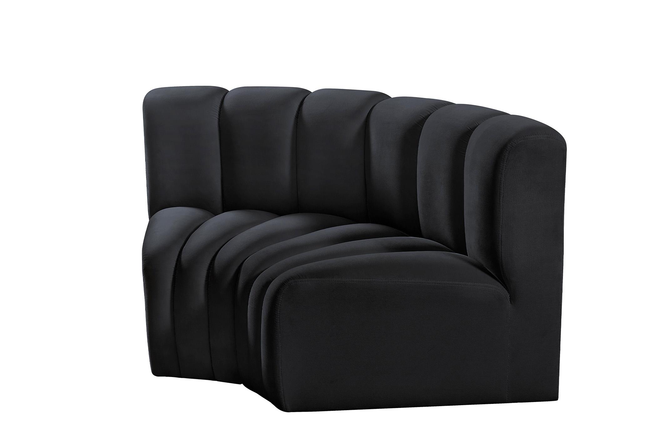 

    
103Black-S2B Meridian Furniture Modular Sectional Sofa
