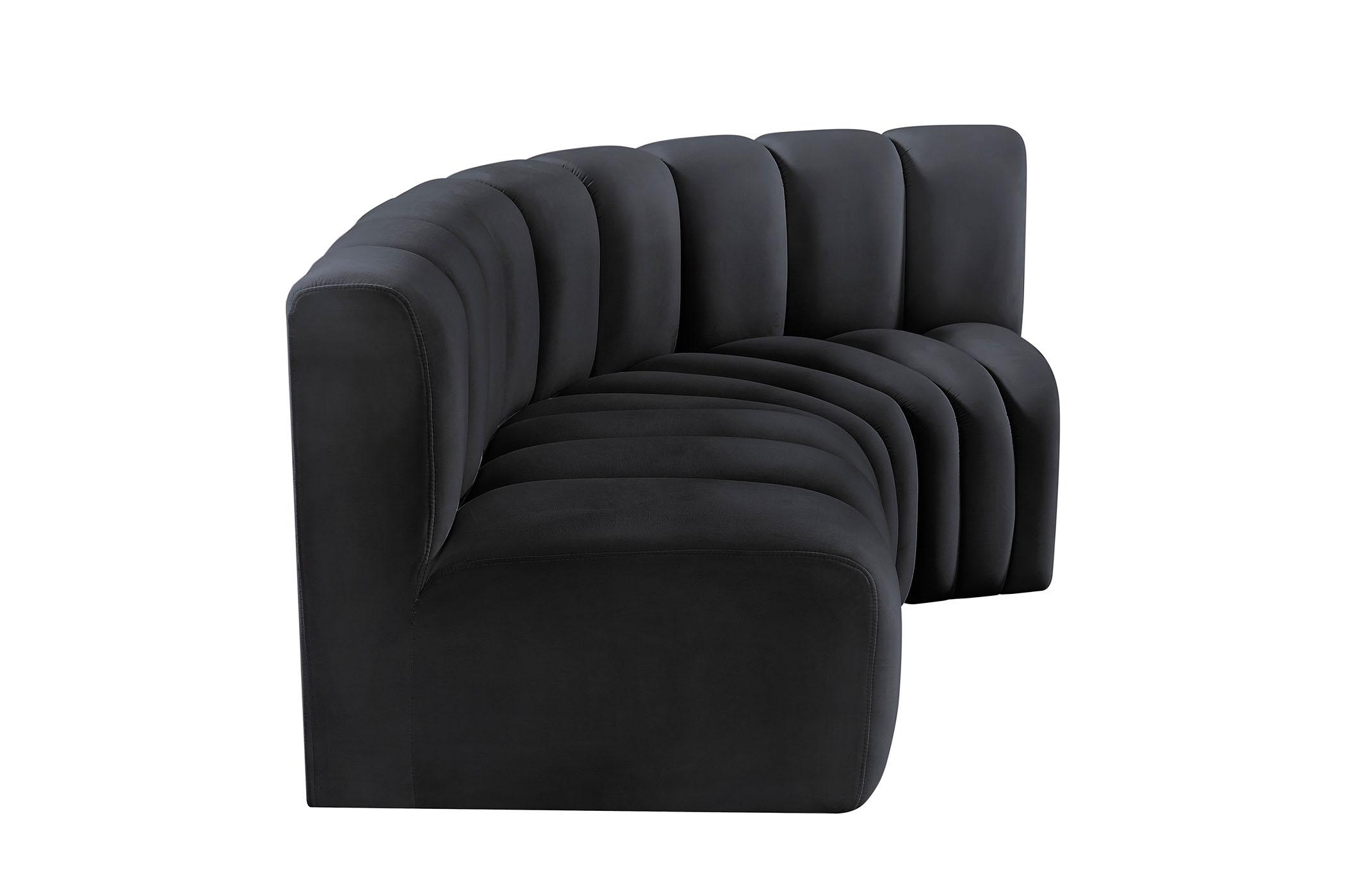 

    
103Black-S3A Meridian Furniture Modular Sectional Sofa
