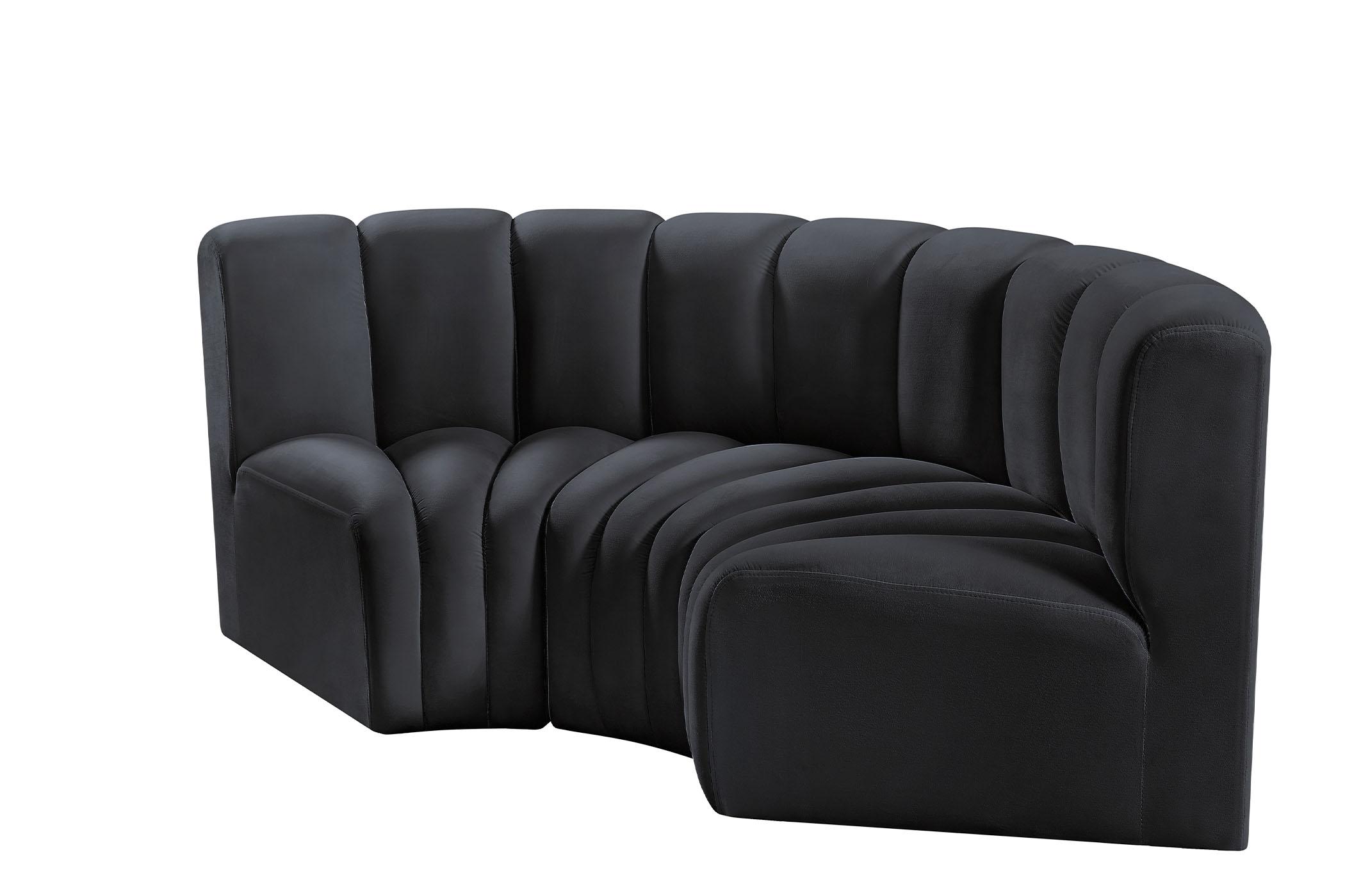

    
103Black-S3C Meridian Furniture Modular Sectional Sofa
