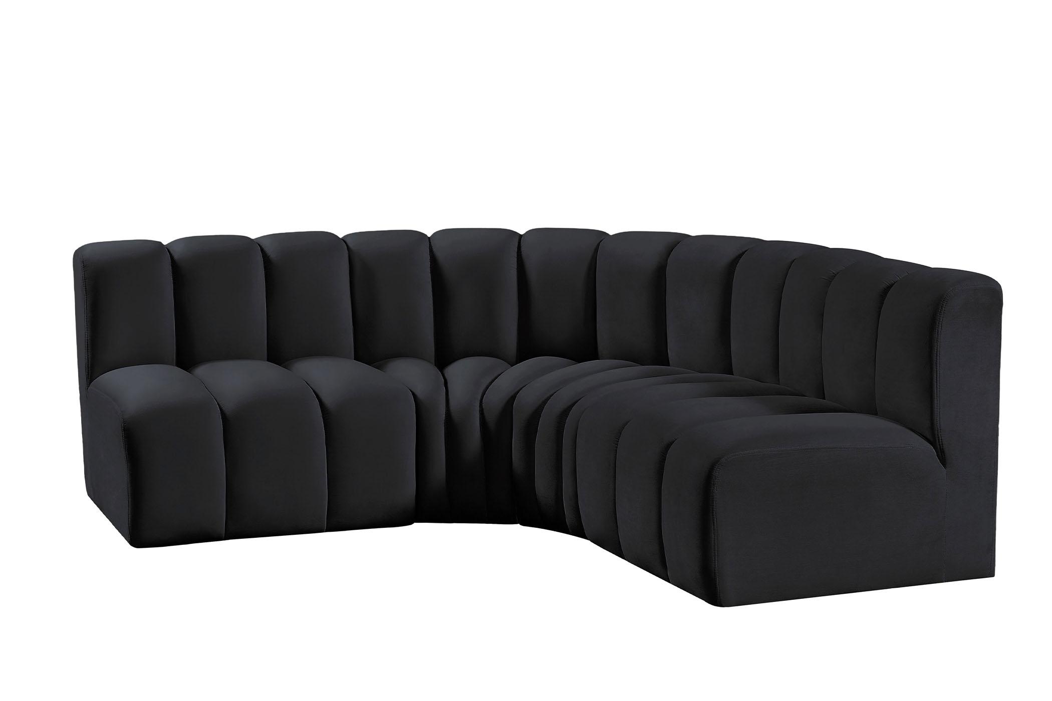 

    
103Black-S4B Meridian Furniture Modular Sectional Sofa
