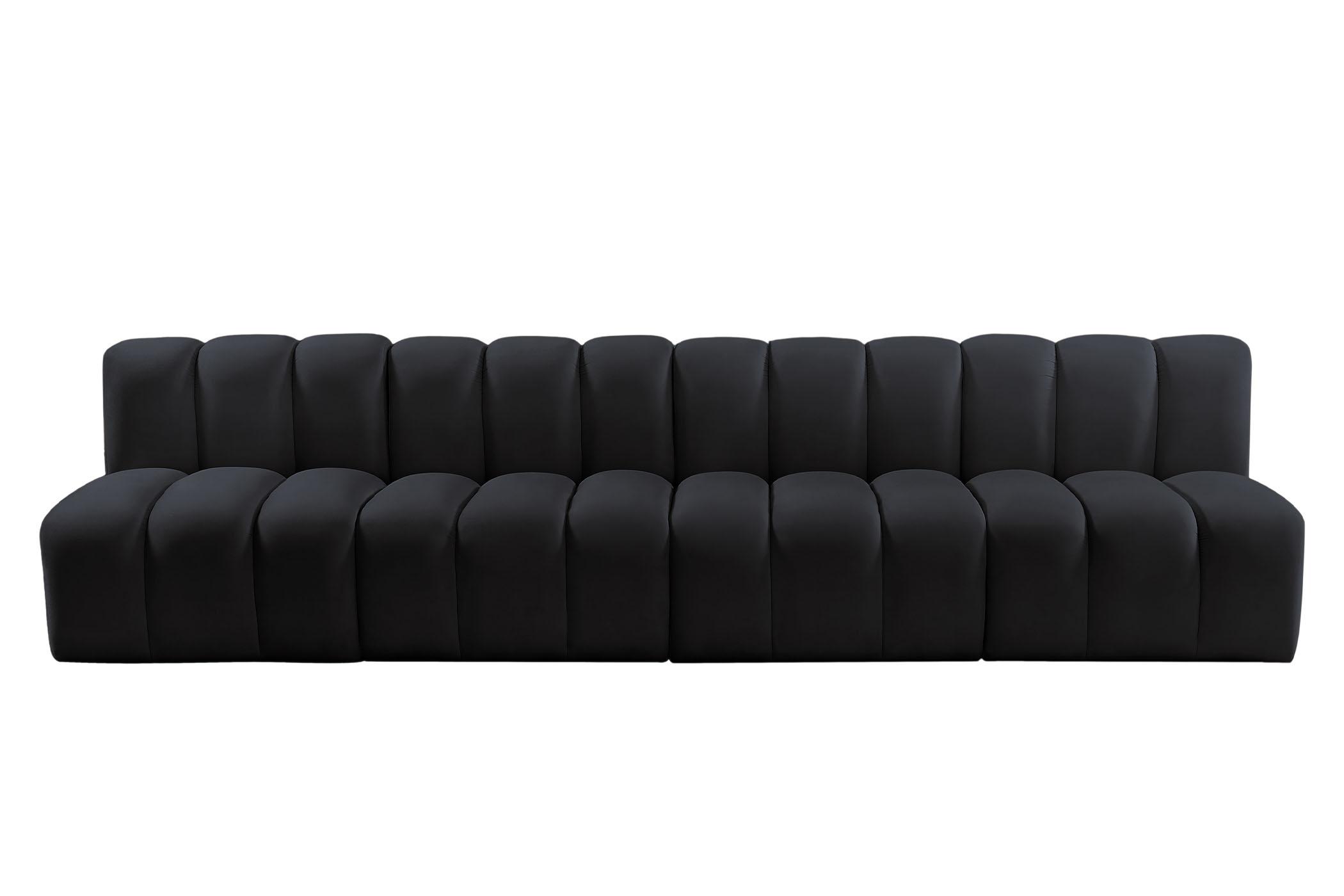 

        
Meridian Furniture ARC 103Black-S4E Modular Sectional Sofa Black Velvet 094308298771
