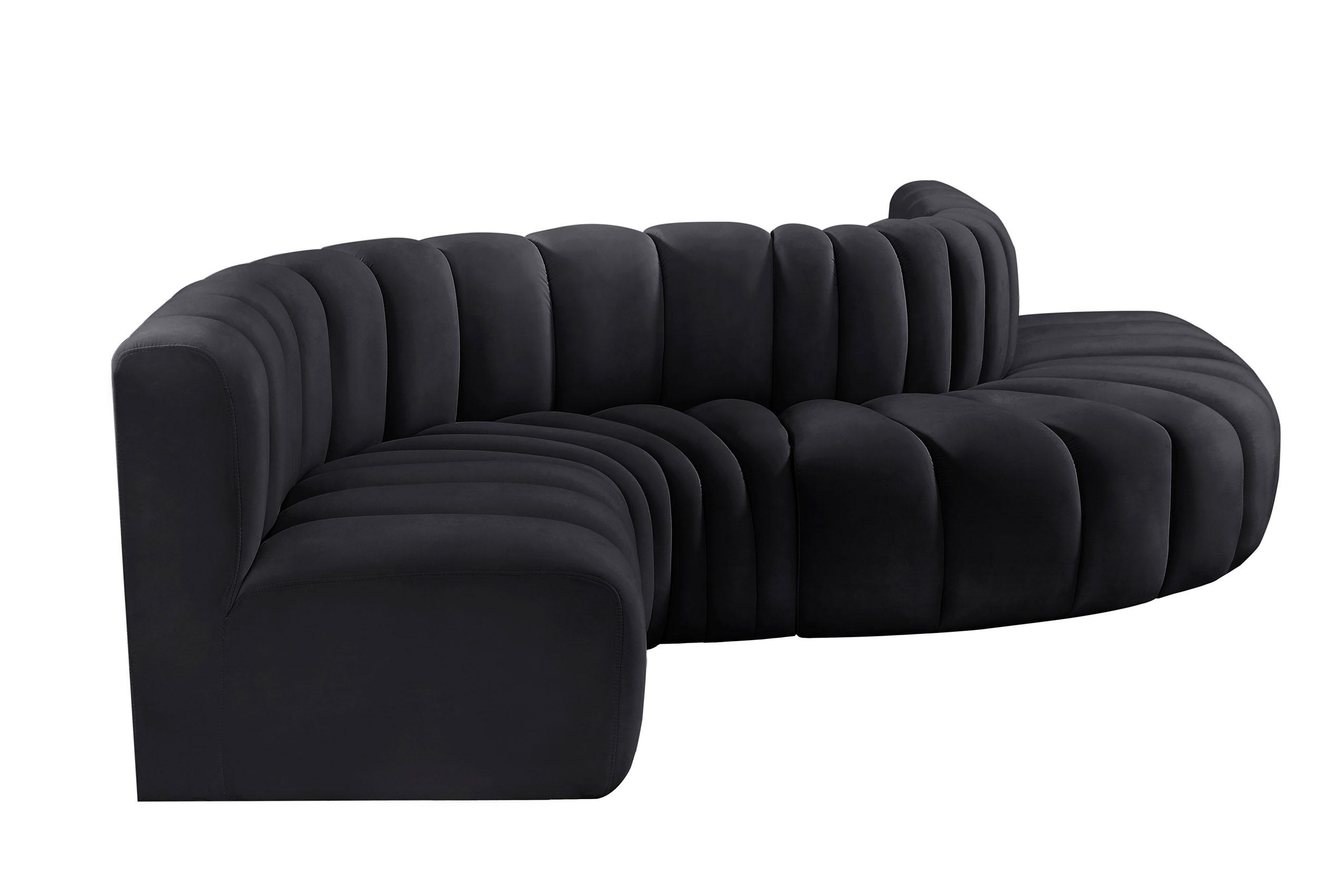 

    
103Black-S6A Meridian Furniture Modular Sectional Sofa
