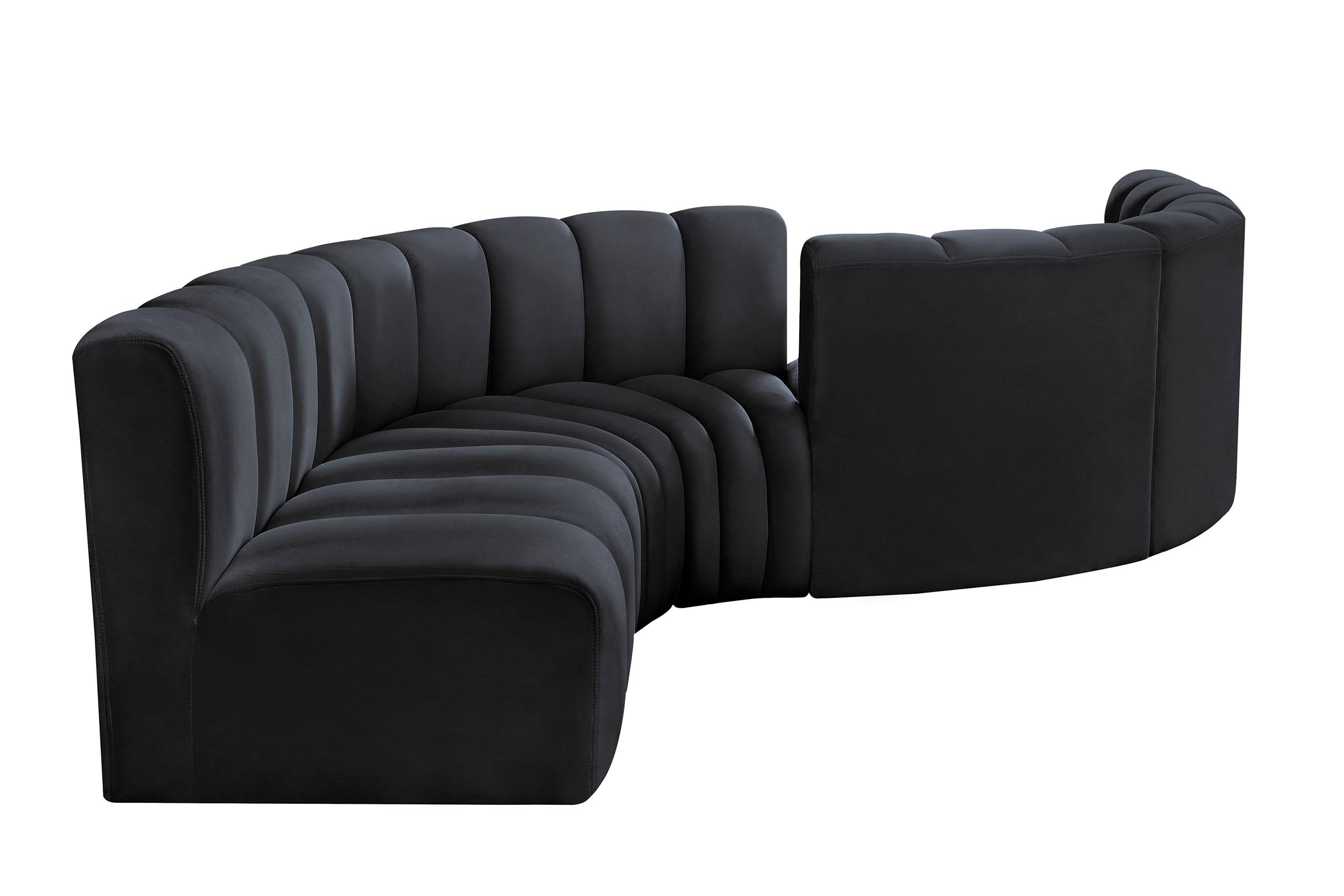 

    
Meridian Furniture ARC 103Black-S6D Modular Sectional Sofa Black 103Black-S6D

