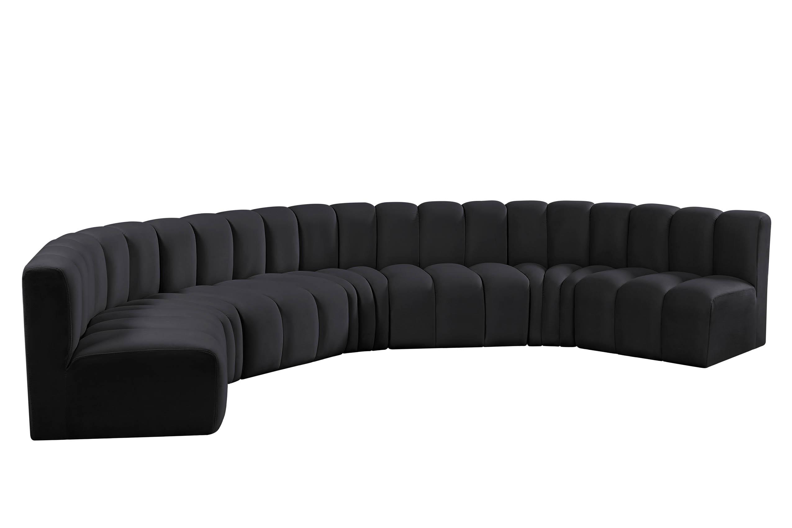 

    
103Black-S7B Meridian Furniture Modular Sectional Sofa
