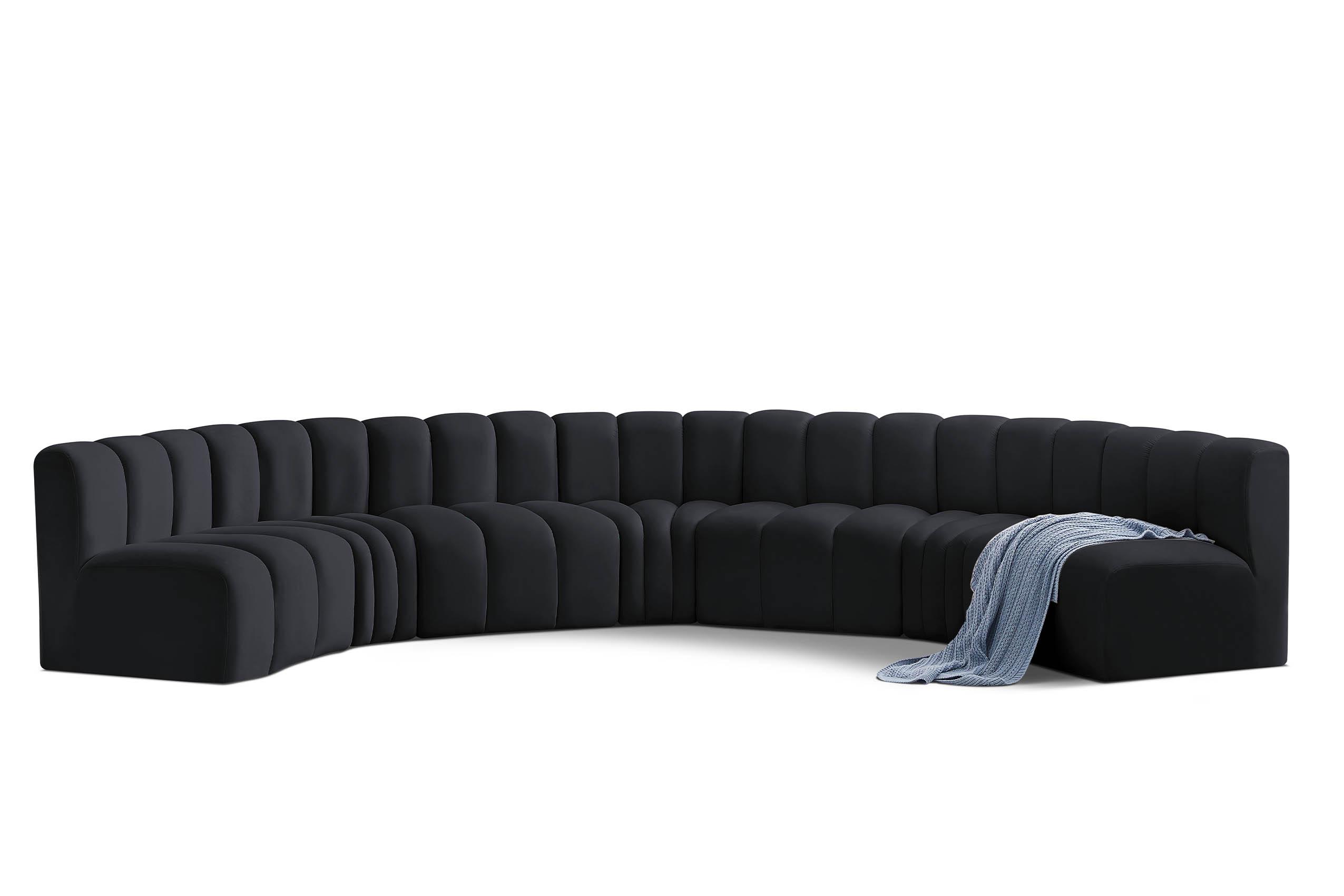 

    
Meridian Furniture ARC 103Black-S7B Modular Sectional Sofa Black 103Black-S7B
