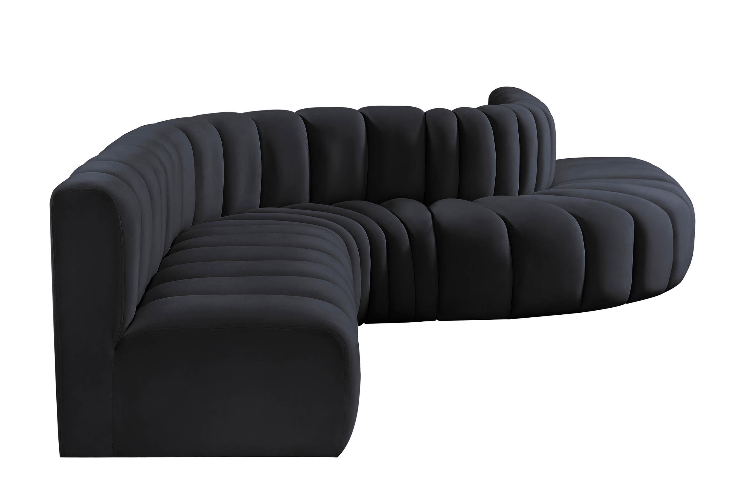 

    
103Black-S7C Meridian Furniture Modular Sectional Sofa
