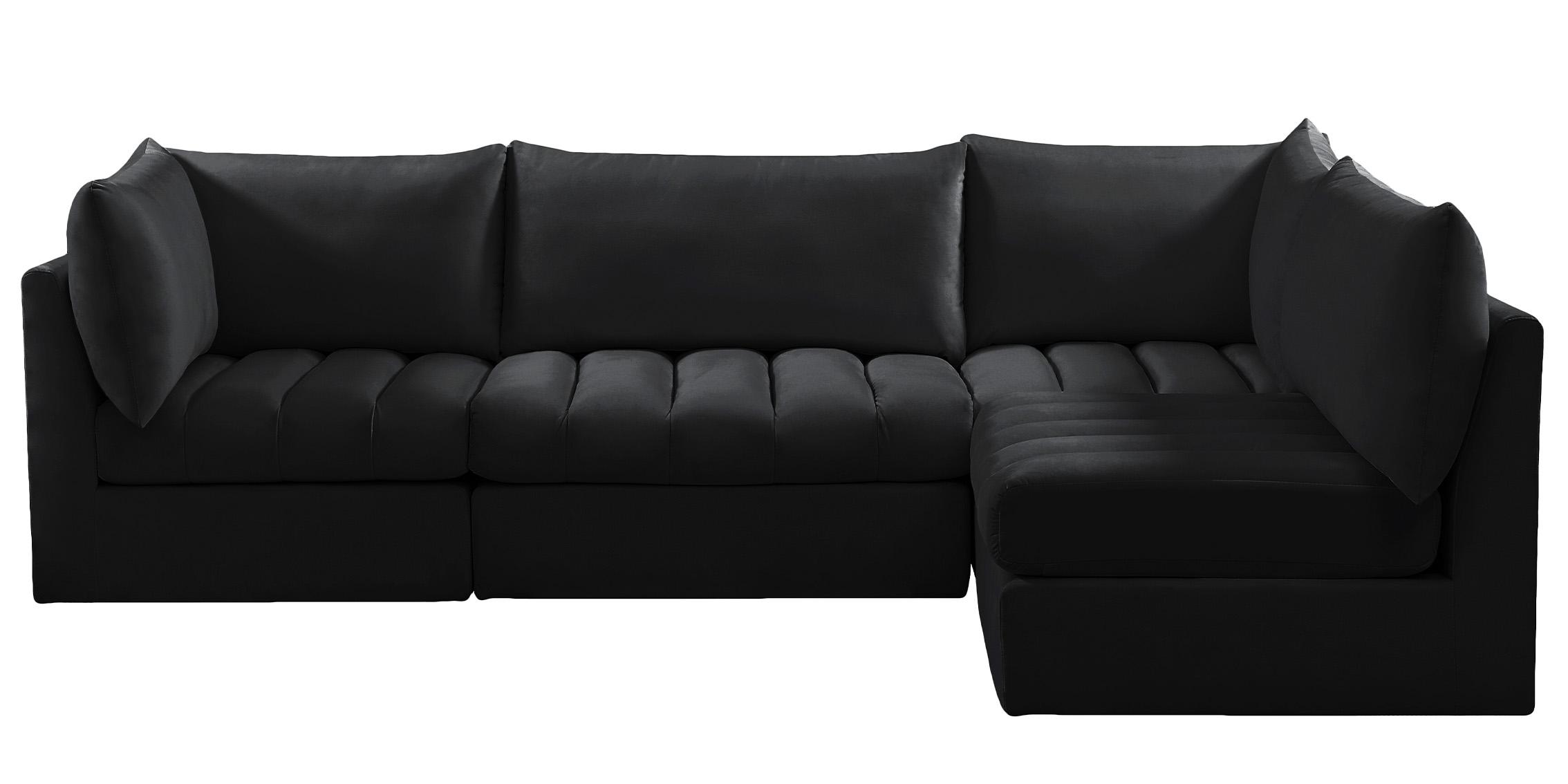 

        
Meridian Furniture JACOB 649Black-Sec4A Modular Sectional Sofa Black Velvet 94308259468
