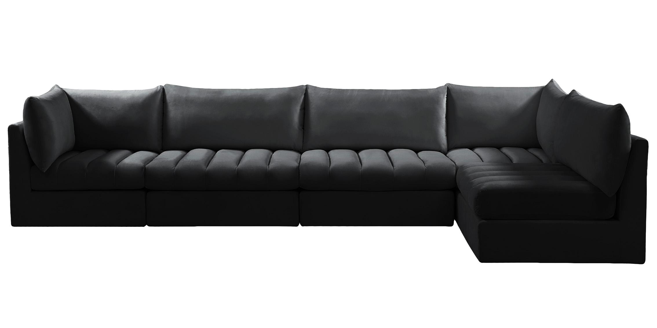 

        
Meridian Furniture JACOB 649Black-Sec5A Modular Sectional Sofa Black Velvet 94308259475
