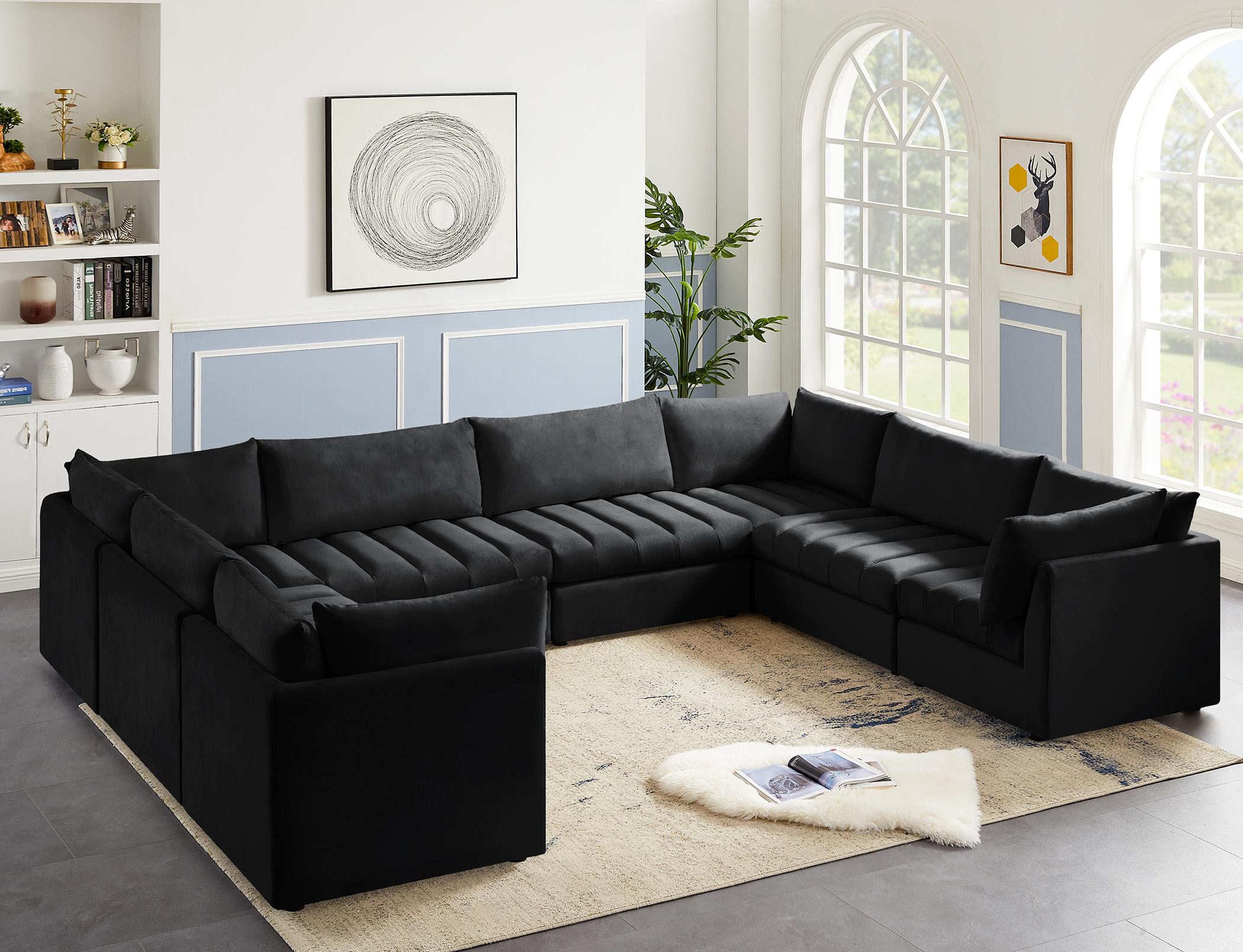 

        
Meridian Furniture JACOB 649Black-Sec8A Modular Sectional Sofa Black Velvet 94308259543
