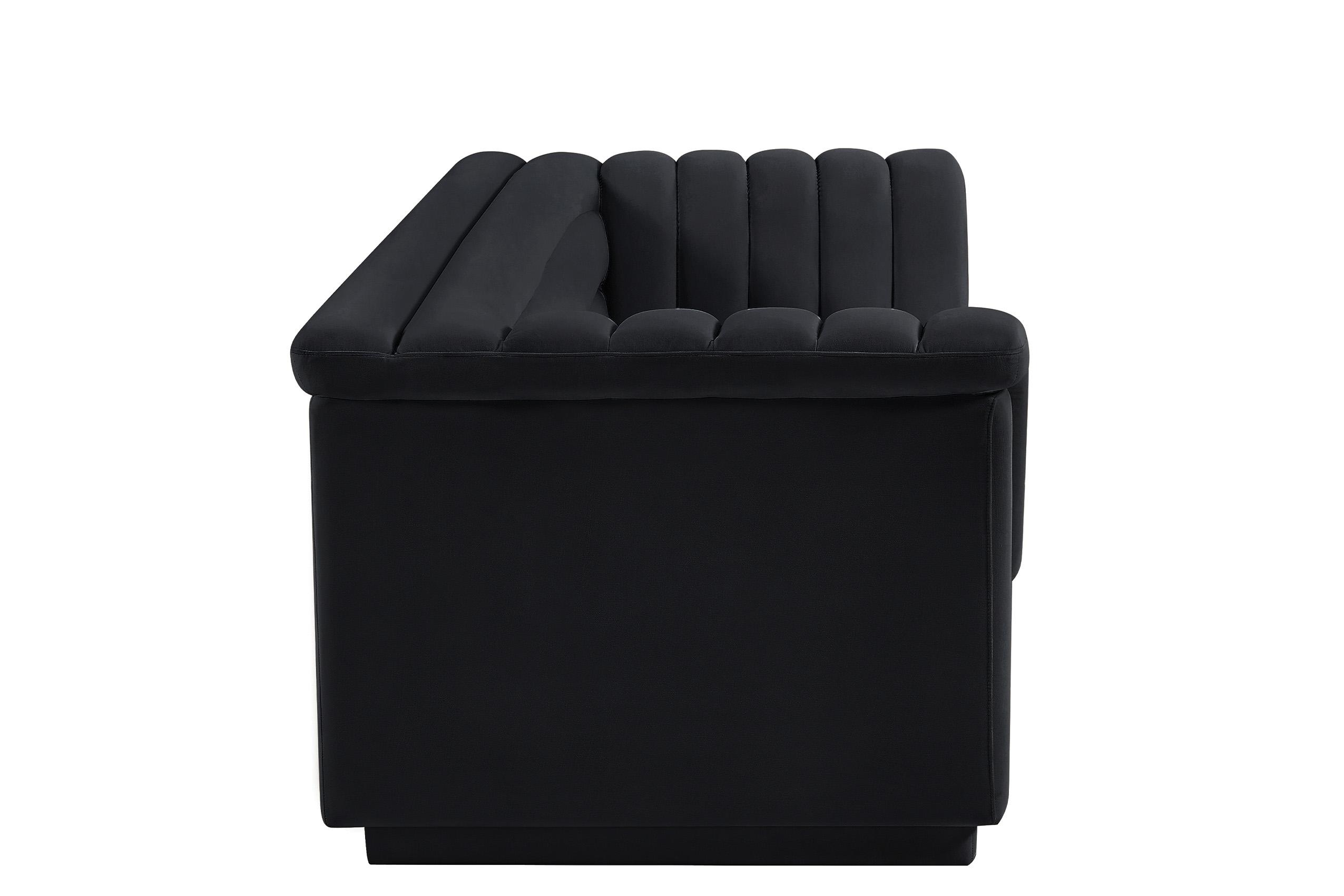 

    
 Photo  Black Velvet Channel Tufted Sofa Set 2Pcs CASCADE 192Black-S Meridian Modern
