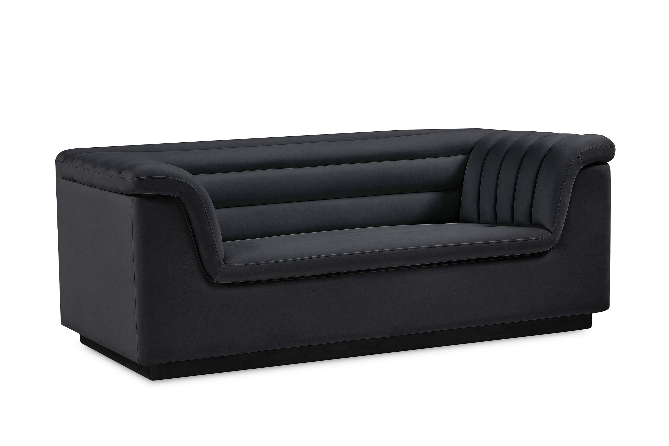 

        
Meridian Furniture CASCADE 192Black-S-Set-2 Sofa Set Black Velvet 094308287034
