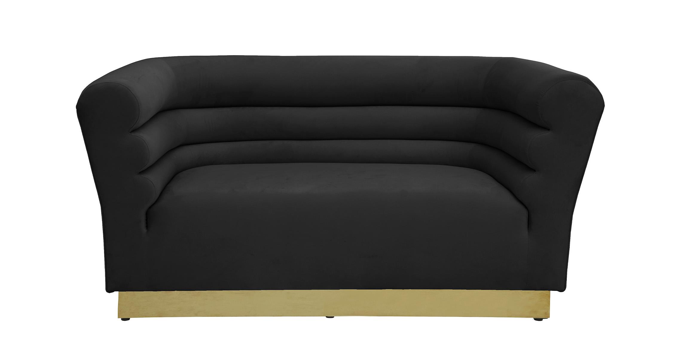 

    
Meridian Furniture BELLINI 669Black Loveseat Gold/Black 669Black-L
