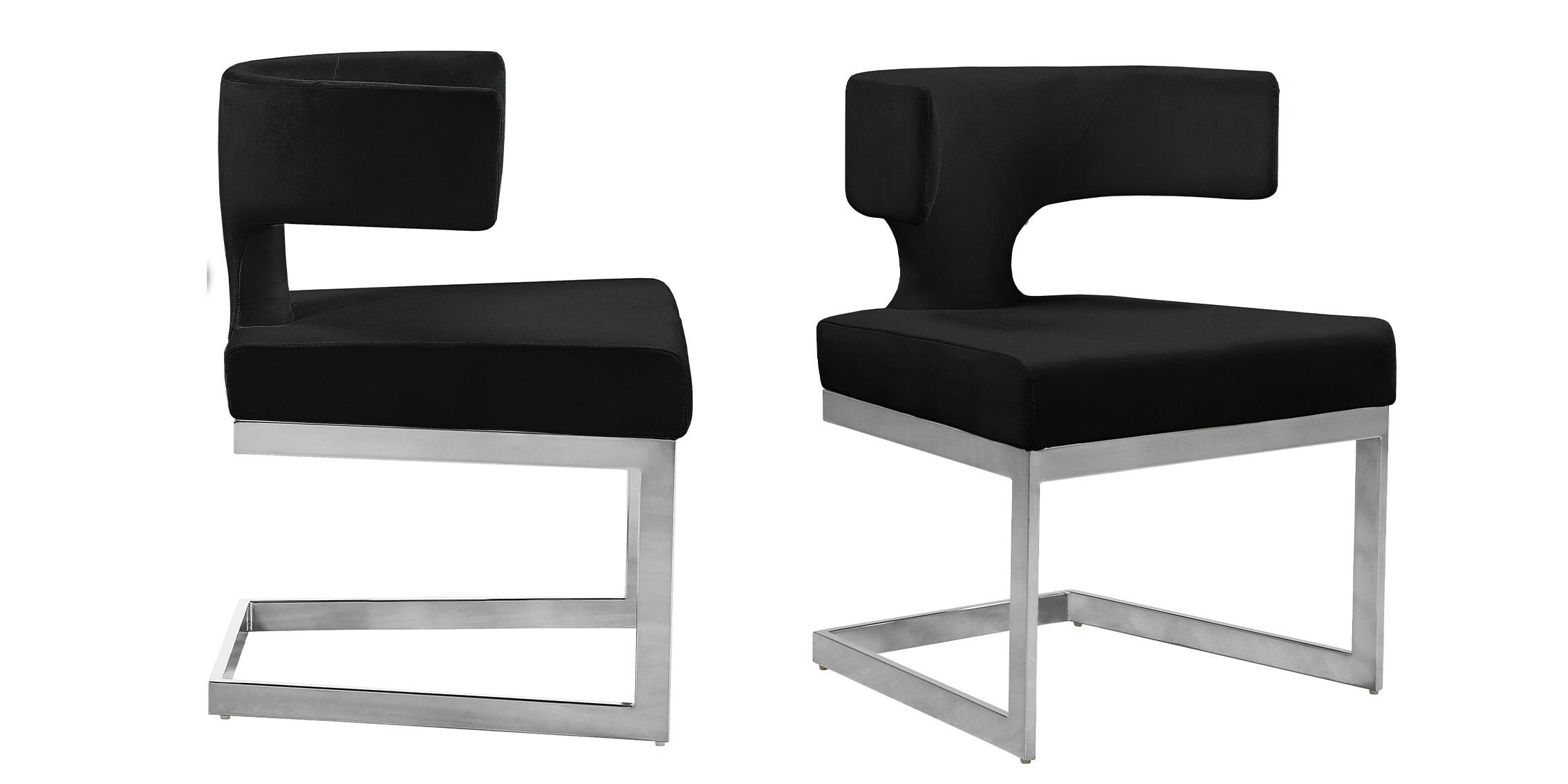

    
Meridian Furniture ALEXANDRA 954Black-C Dining Chair Set Chrome/Black 954Black-C-Set-2
