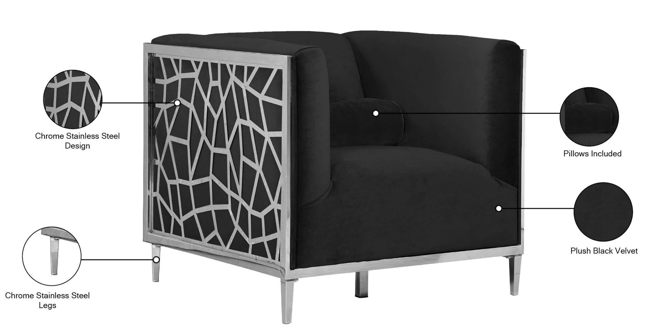 

    
Meridian Furniture Opal 672Black-C Arm Chair Black 672Black-C
