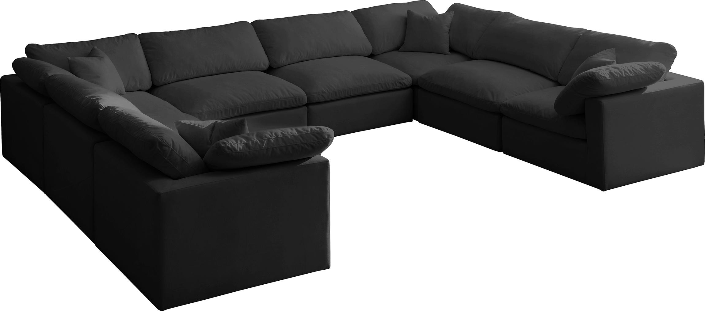 Soflex Cloud BLACK Modular Sectional Sofa