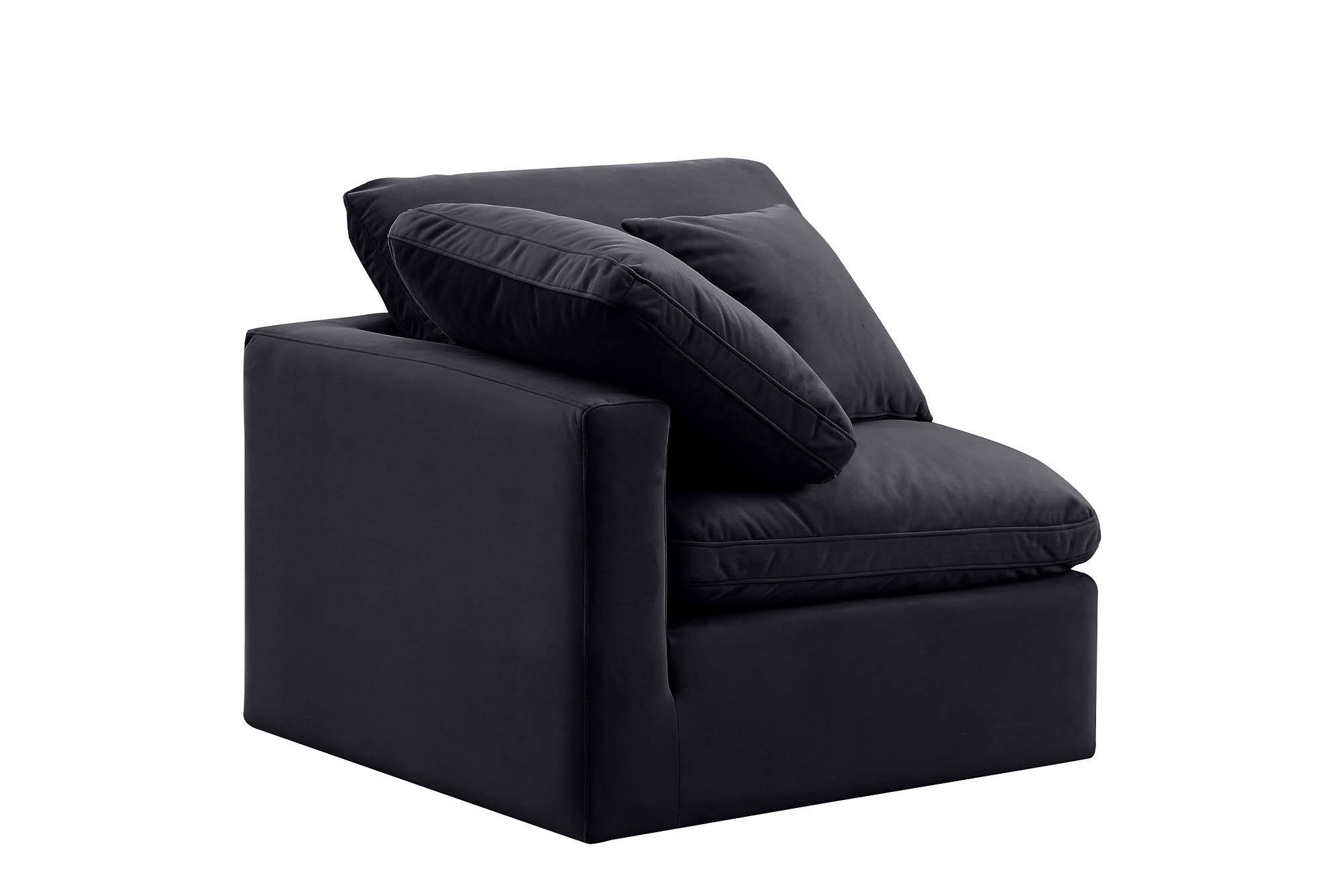

        
Meridian Furniture INDULGE 147Black-Corner Corner chair Black Velvet 094308313603
