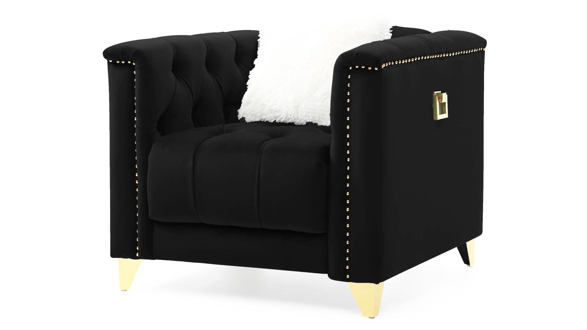 

    
RUSSELL-BK-S-3PC Black Velvet Crystal Tufted Sofa Set 3Pc RUSSELL Galaxy Home Contemporary Modern
