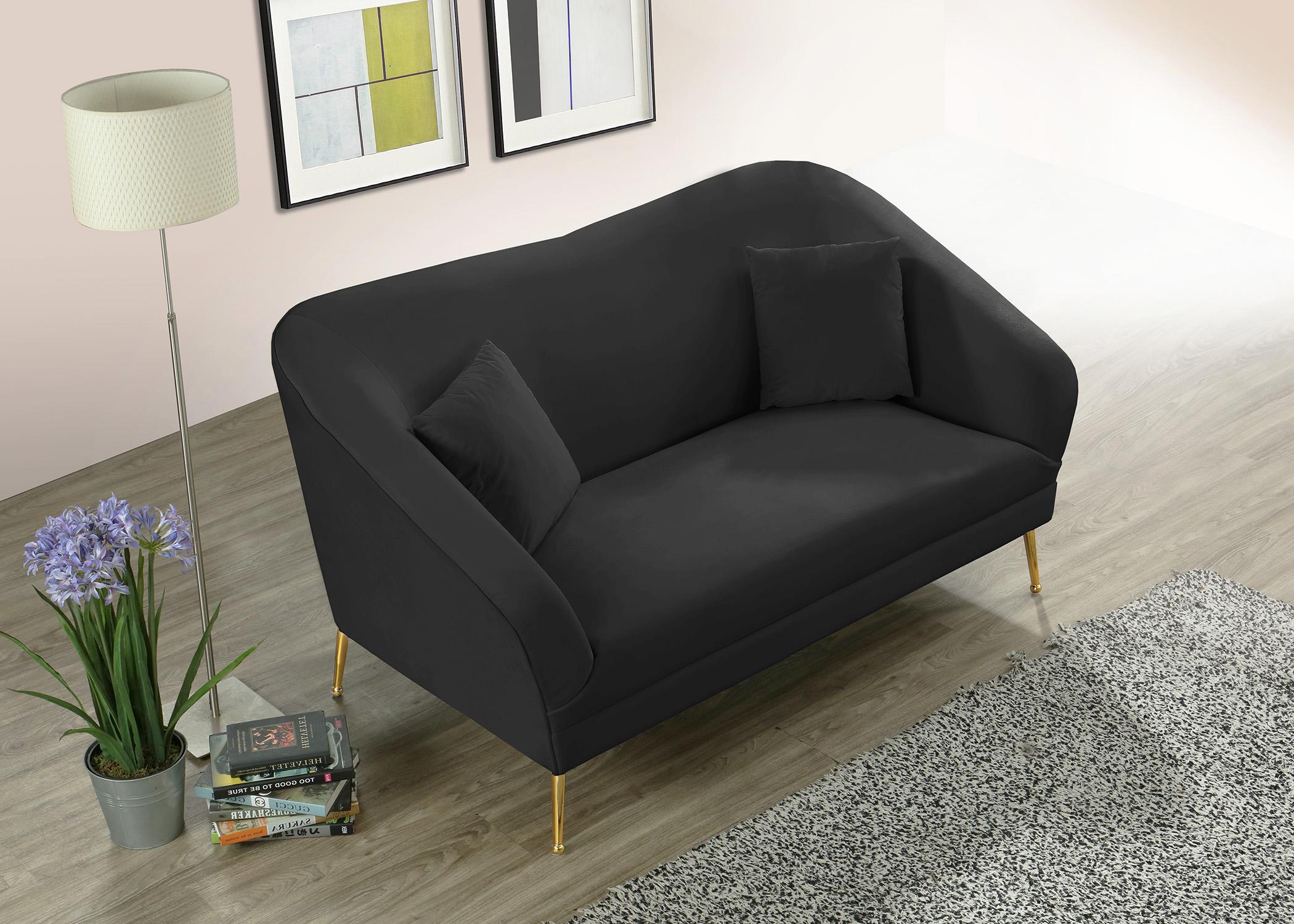 

    
658Black-L Meridian Furniture Loveseat
