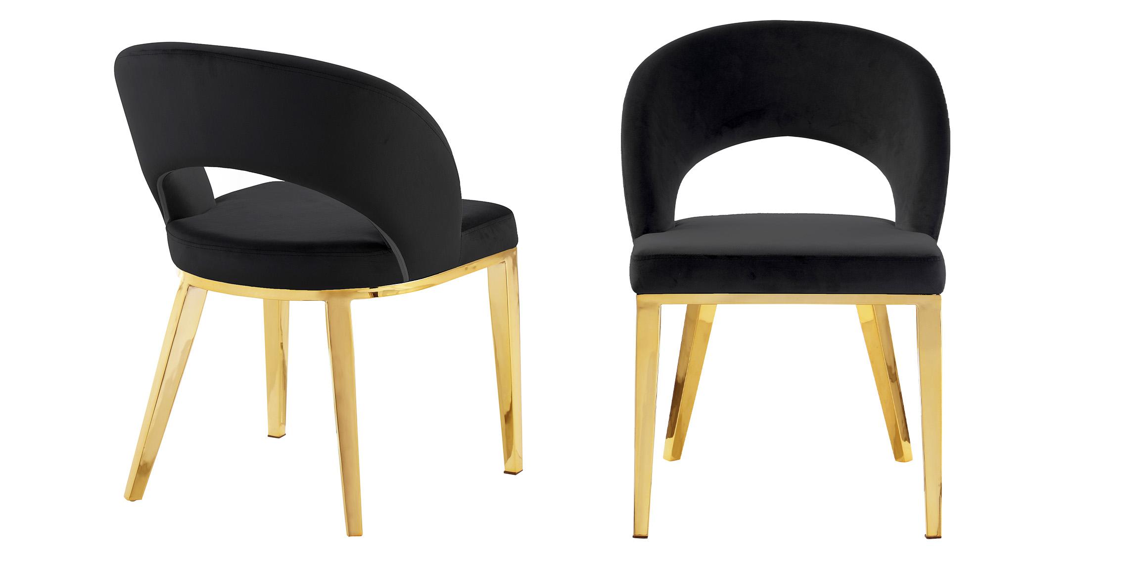 

    
Meridian Furniture ROBERTO 765Black Dining Chair Set Gold/Black 765Black-C-Set-2
