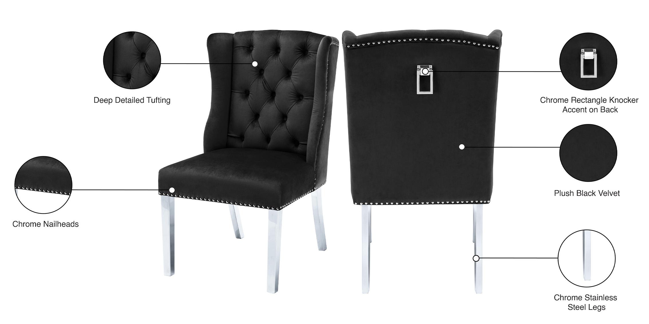 

    
809Black-C Meridian Furniture Dining Chair Set
