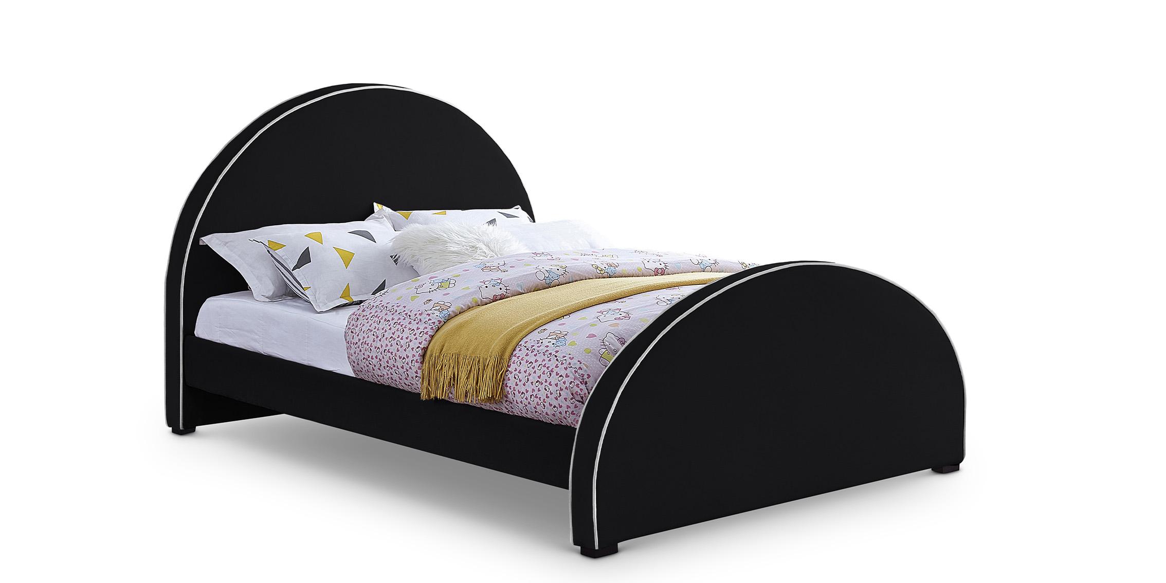 

    
Black Velvet Full Bed BRODY BrodyBlack-F Meridian Contemporary Modern
