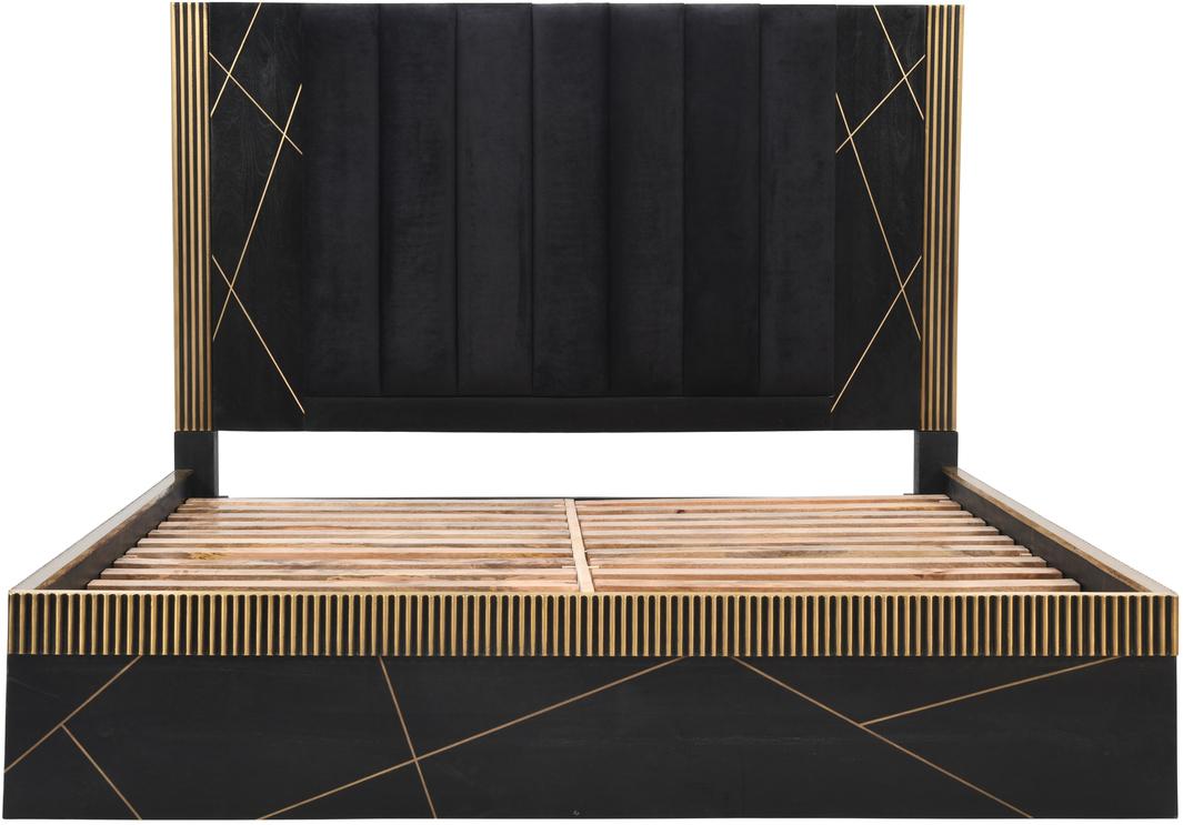 

    
Galaxy Home Furniture Allure Platform Bedroom Set Gold/Black Allure-EK-NDM-4PC
