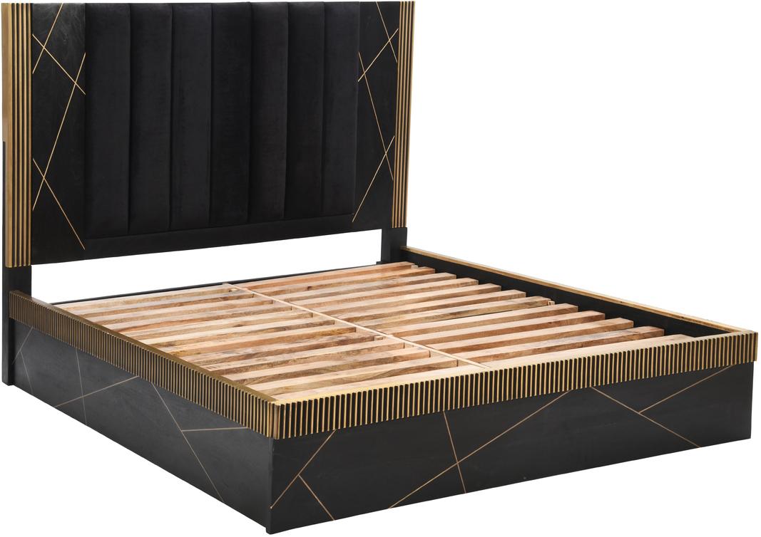 

        
Galaxy Home Furniture Allure Platform Bedroom Set Gold/Black Velvet 601955550093
