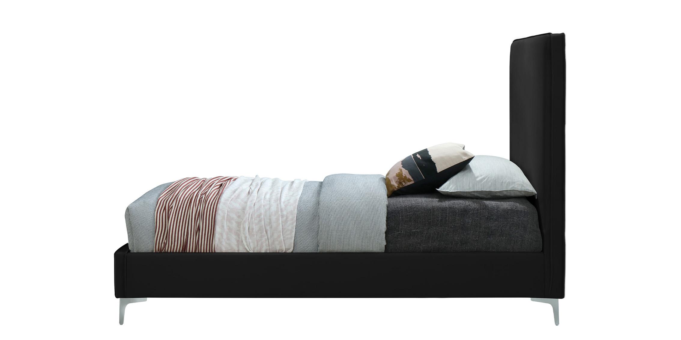 

    
GeriBlack-T Black Velvet Gold & Chrome Legs Platform Twin Bed GeriBlack-T Meridian Modern
