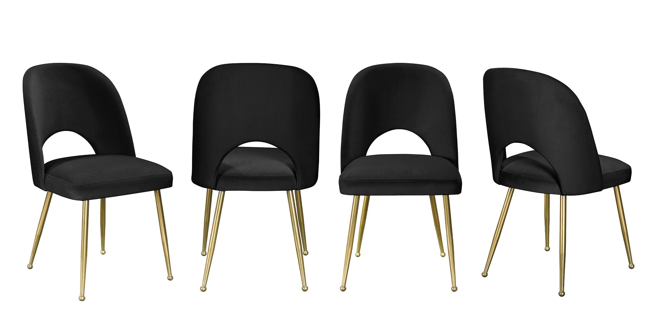 

    
Meridian Furniture LOGAN 990Black-C Dining Chair Set Gold/Black 990Black-C
