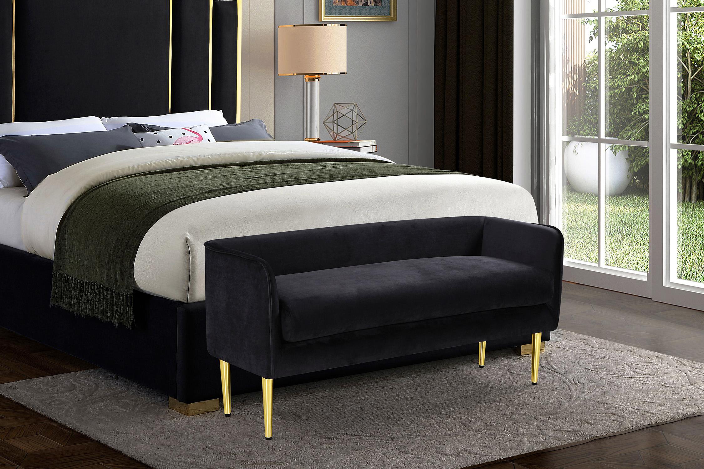 

        
Meridian Furniture AUDREY Benches Gold/Black Velvet 704831403930

