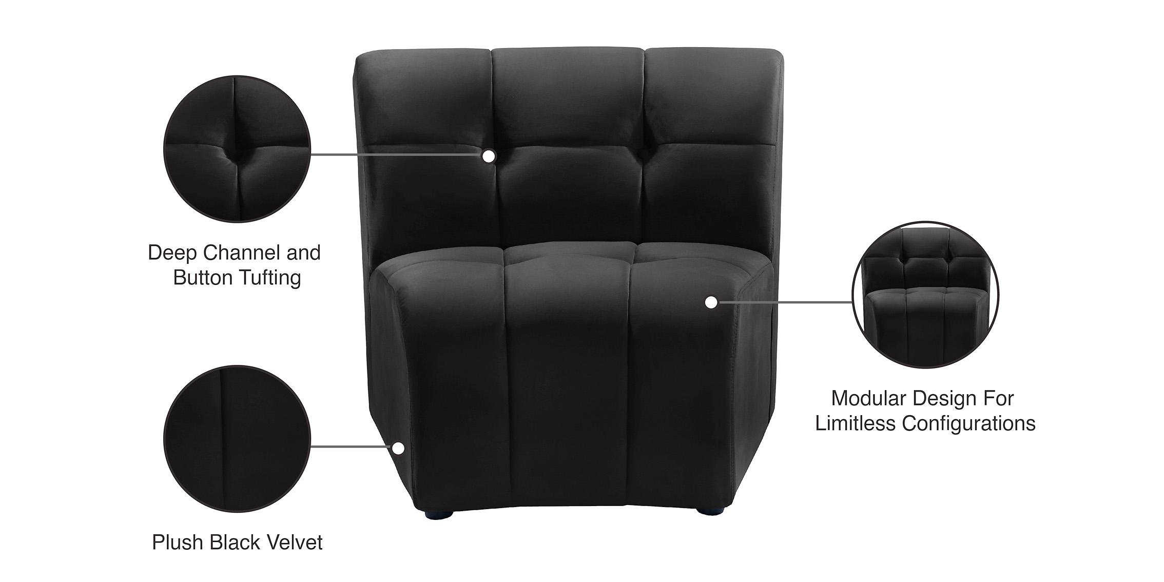 

    
645Black-C Meridian Furniture Modular Chair
