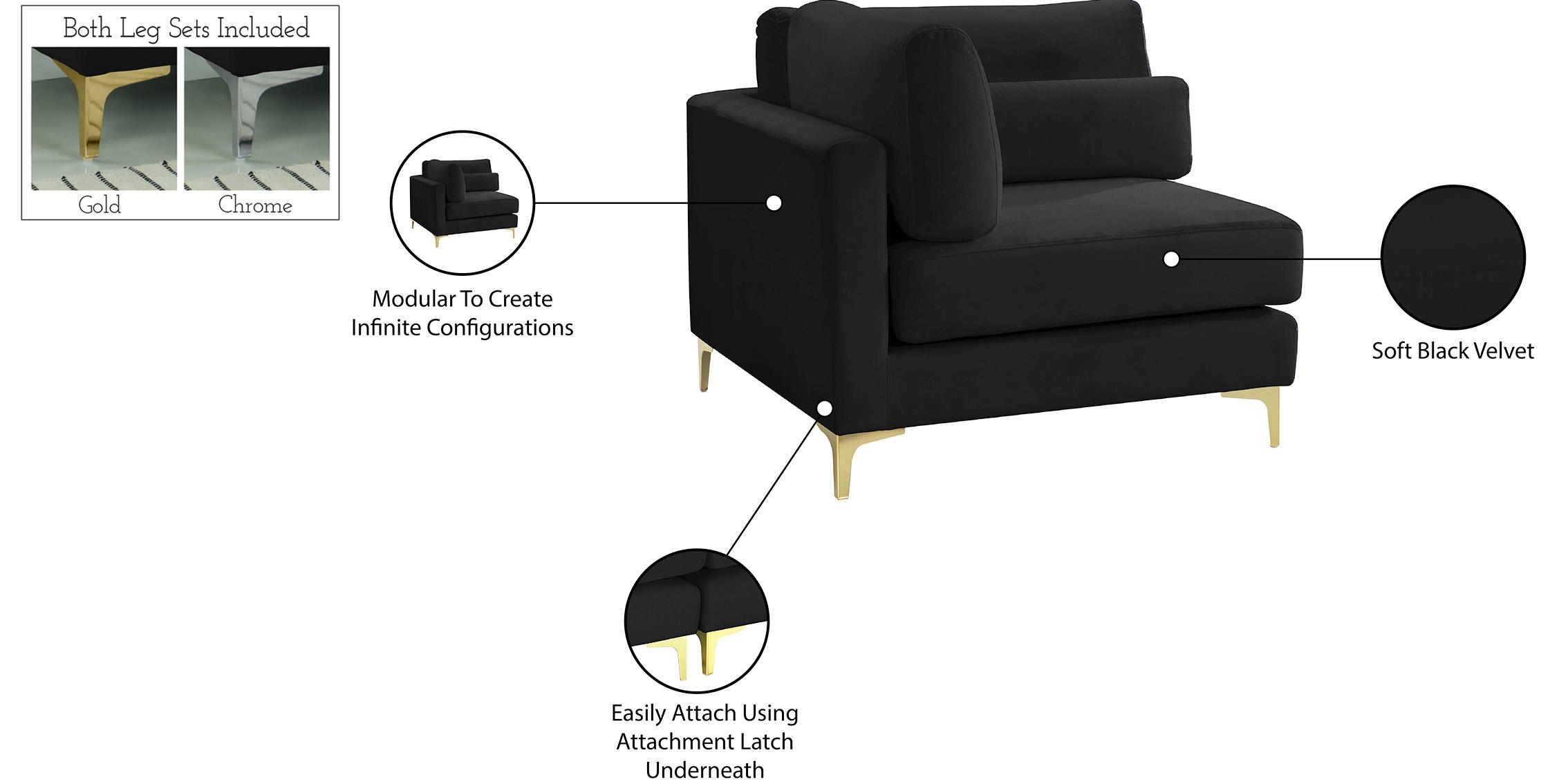 

    
605Black-Corner Meridian Furniture Corner chair
