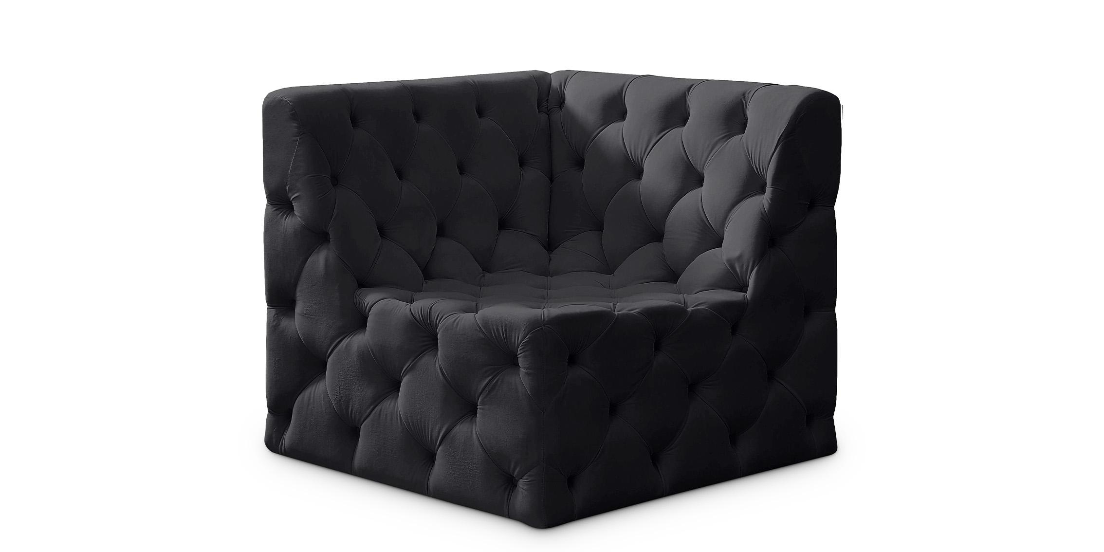 

    
Black Velvet Modular Corner Chair TUFT 680Black-Corner Meridian Contemporary
