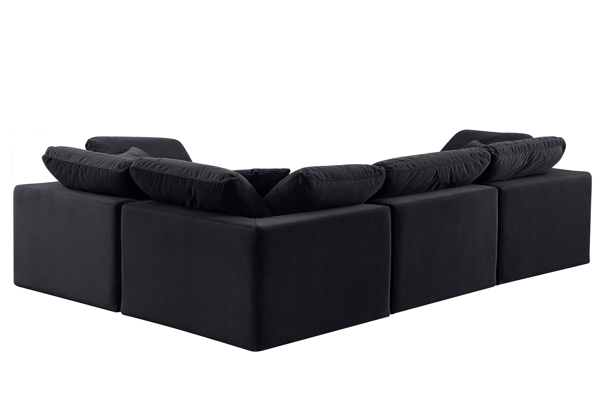 

        
Meridian Furniture 189Black-Sec4C Modular Sectional Black Velvet 094308321516
