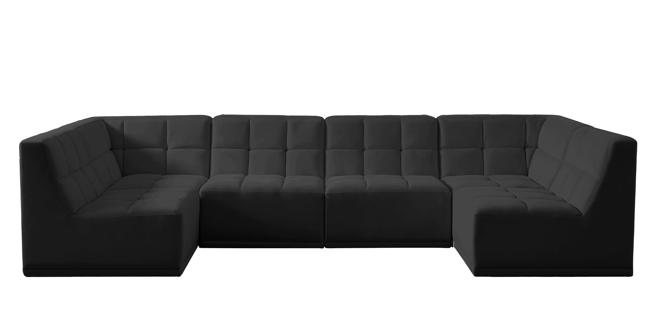

        
Meridian Furniture RELAX 650Black-Sec6B Modular Sectional Black Velvet 704831408188
