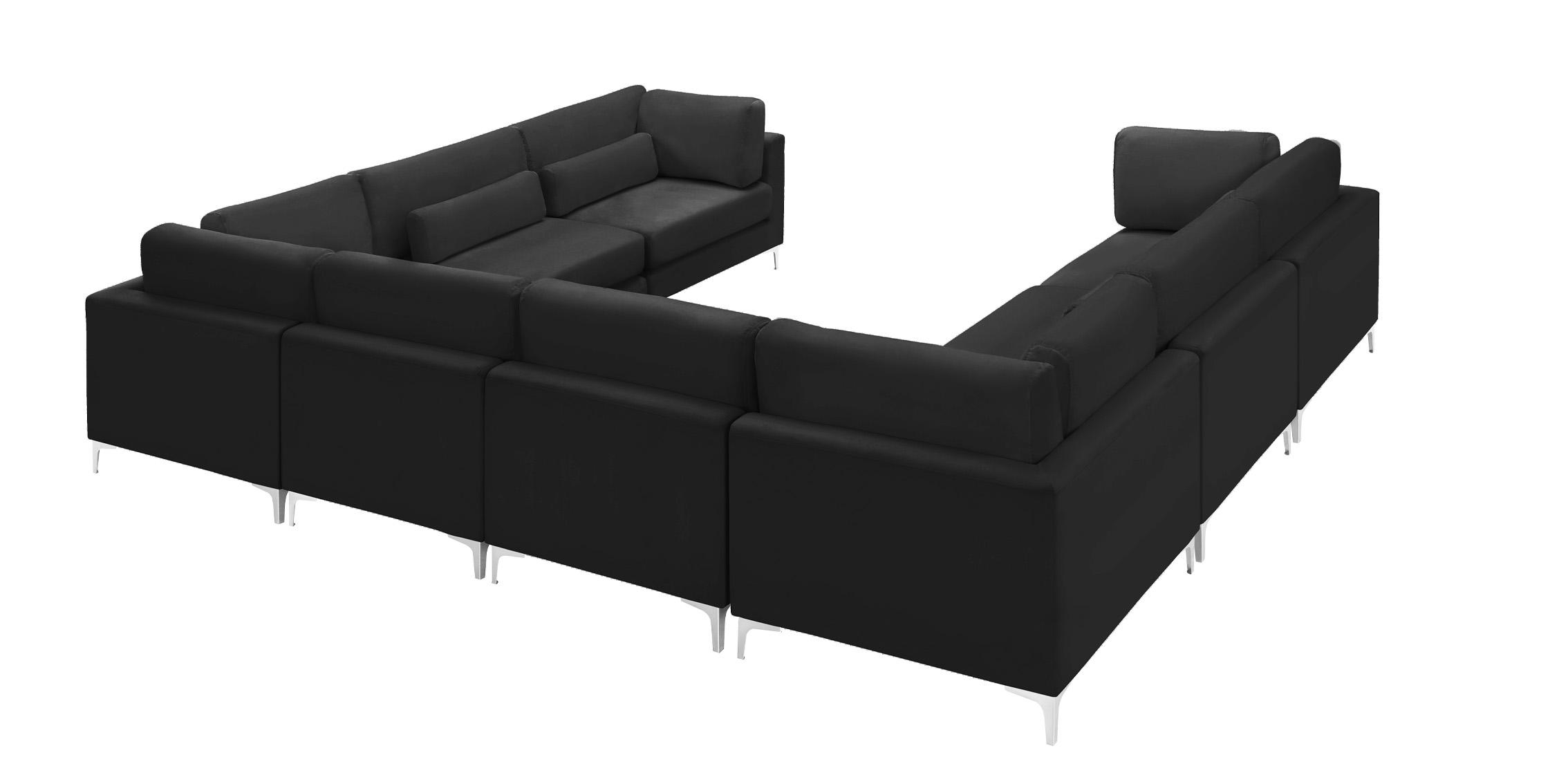 

        
Meridian Furniture JULIA 605Black-Sec8A Modular Sectional Sofa Black Velvet 753359809342
