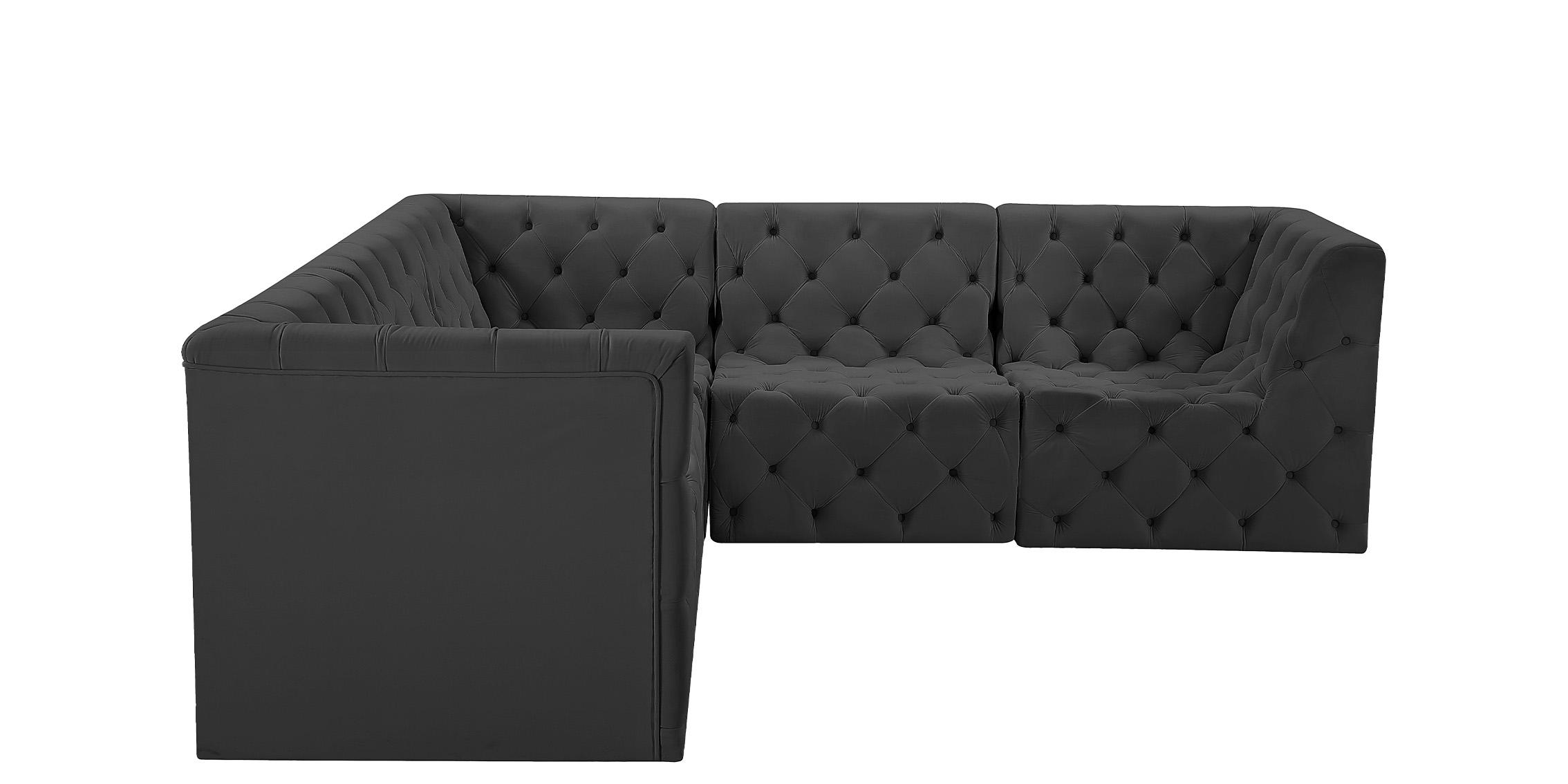 

        
Meridian Furniture TUFT 680Black-Sec5C Modular Sectional Black Velvet 94308272931

