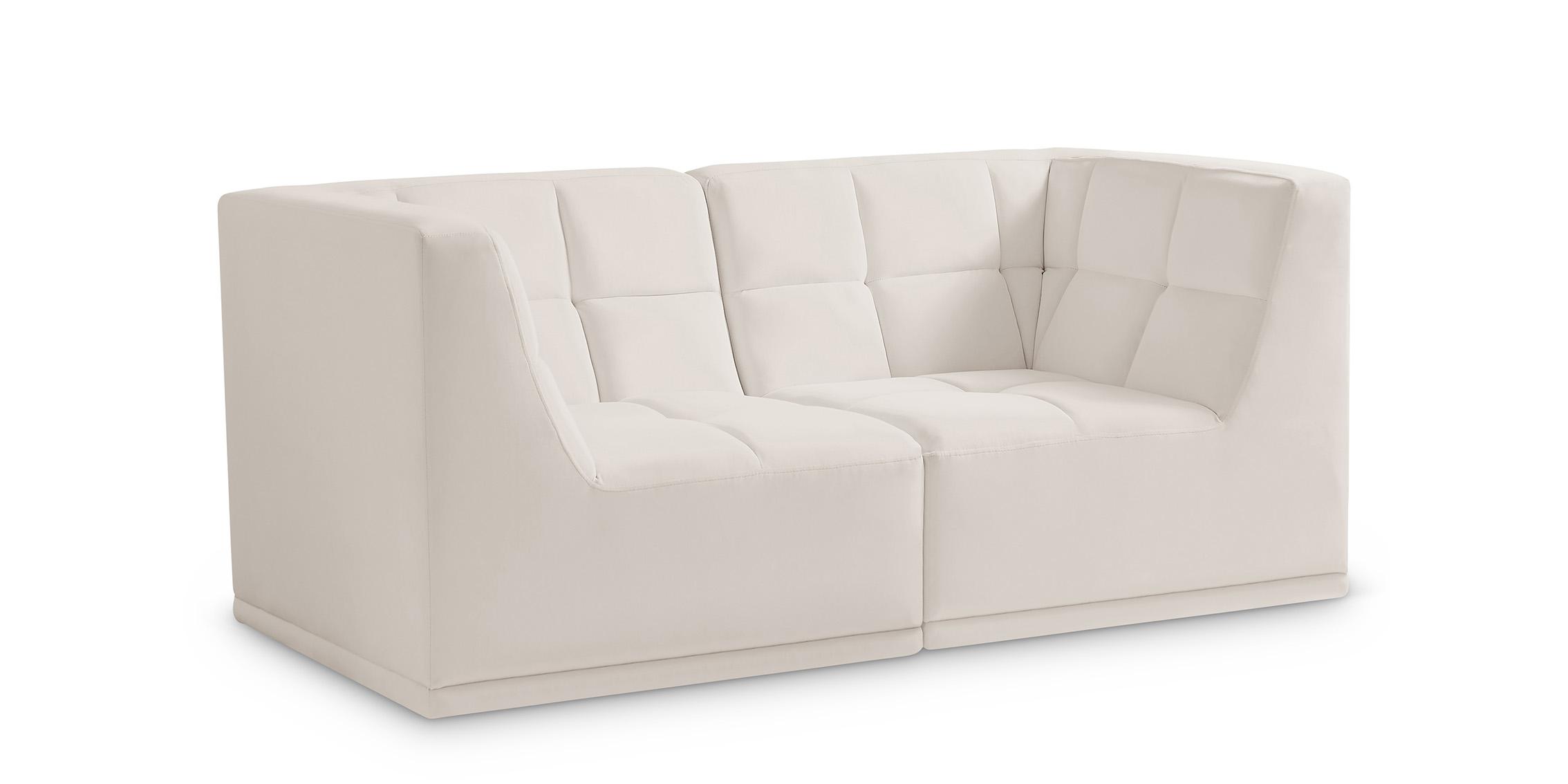 Contemporary, Modern Modular Sofa RELAX 650Cream-S68 650Cream-S68 in Cream Velvet