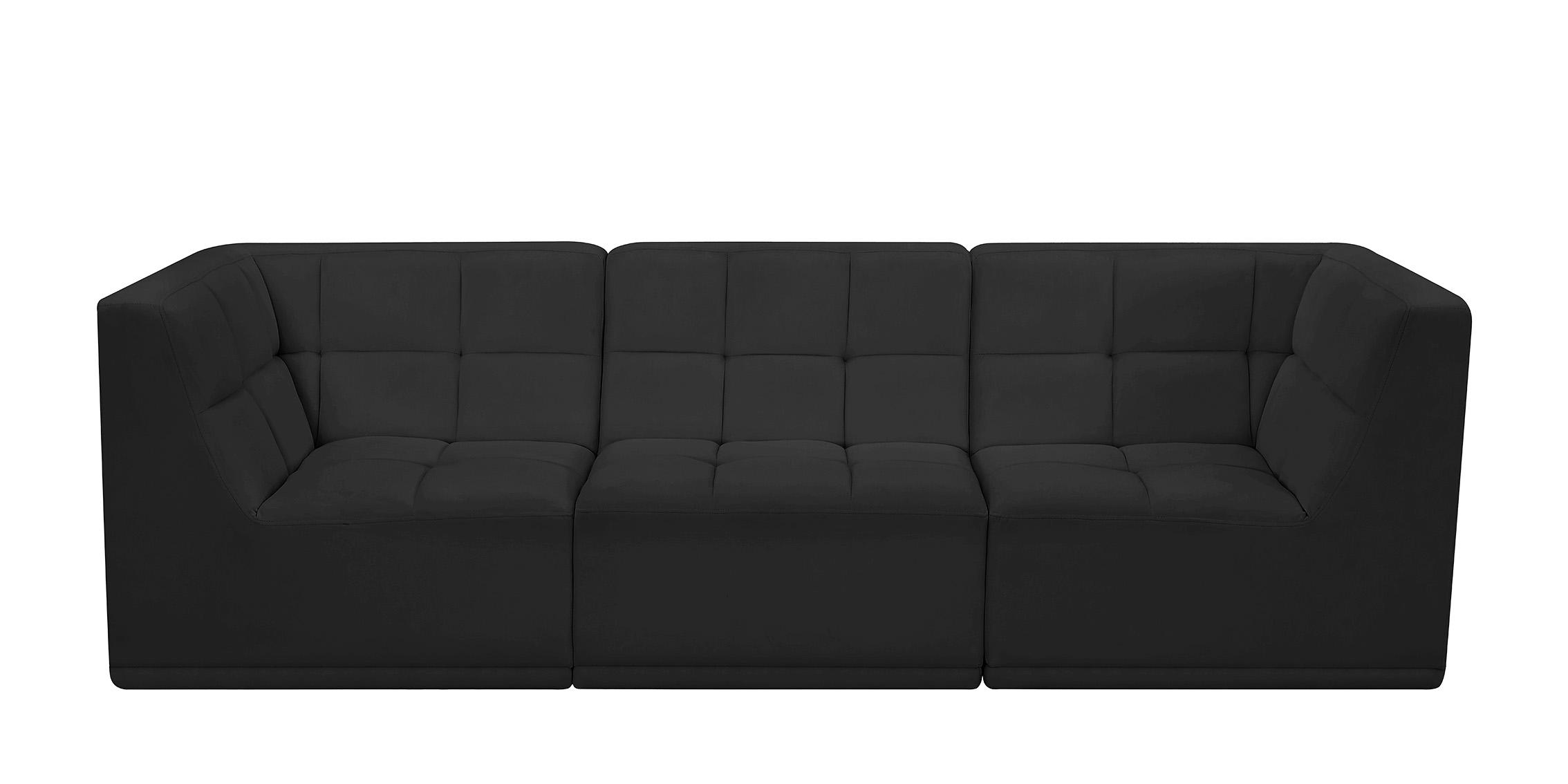

        
Meridian Furniture RELAX 650Black-S98 Modular Sofa Black Velvet 704831402841
