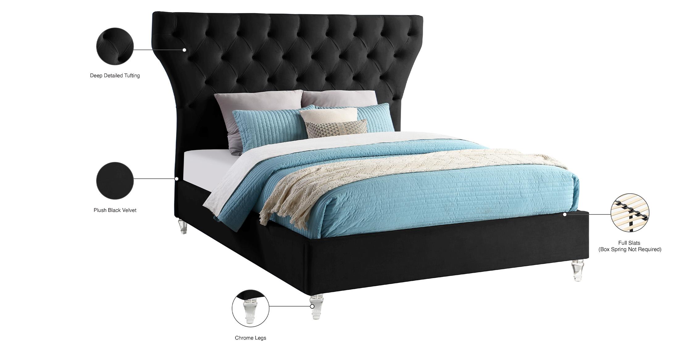 

    
KiraBlack-Q Meridian Furniture Platform Bed
