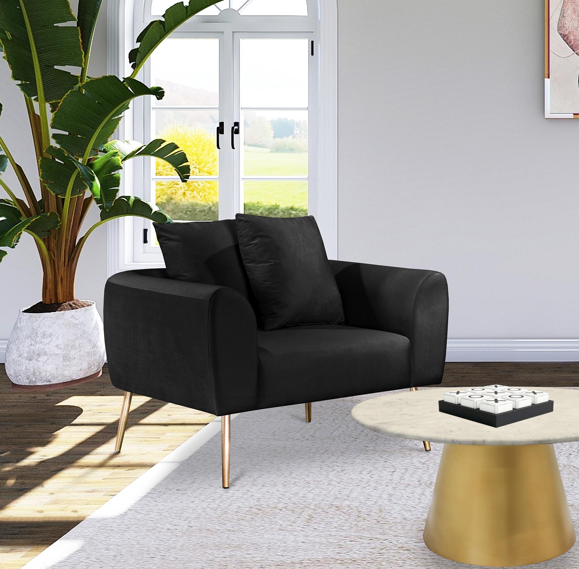 

        
Meridian Furniture Quinn Sofa Set Black Fabric 753359801247
