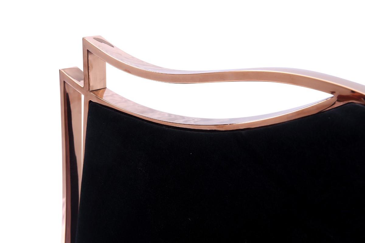 

                    
Buy Glam Black Velvet & Rosegold Dining Chair Set 2 VIG Modrest Bonnie Transitional
