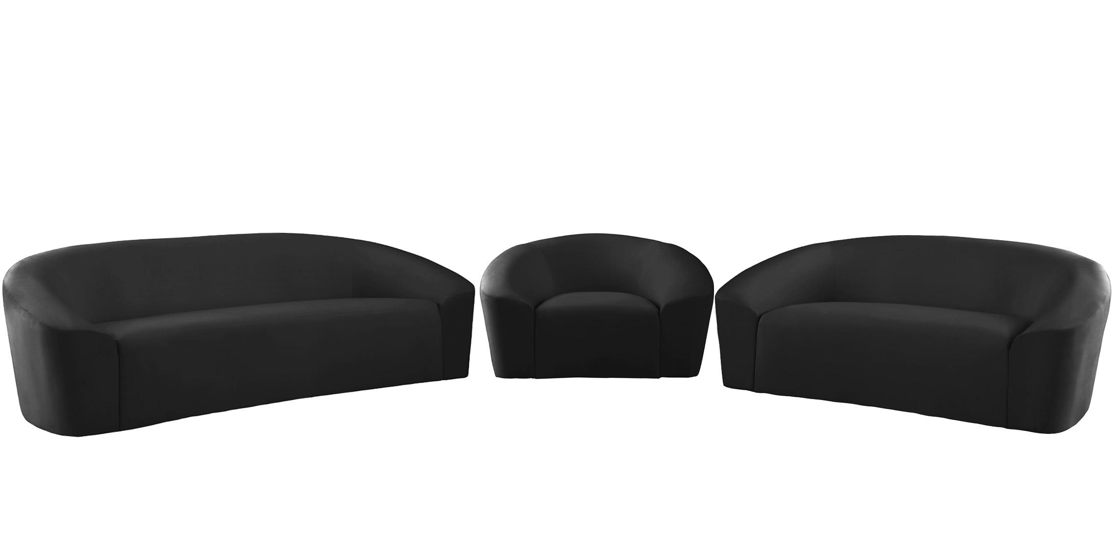 

    
 Order  Black Velvet Chair RILEY 610Black-C Meridian Contemporary Modern
