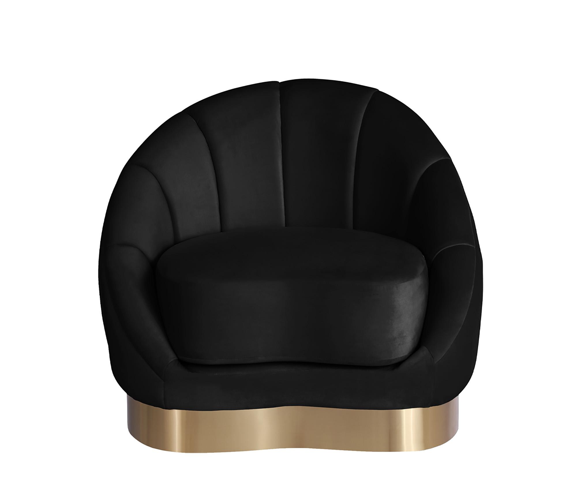 

        
Meridian Furniture SHELLY 623Black-C Arm Chair Black Velvet 753359802008
