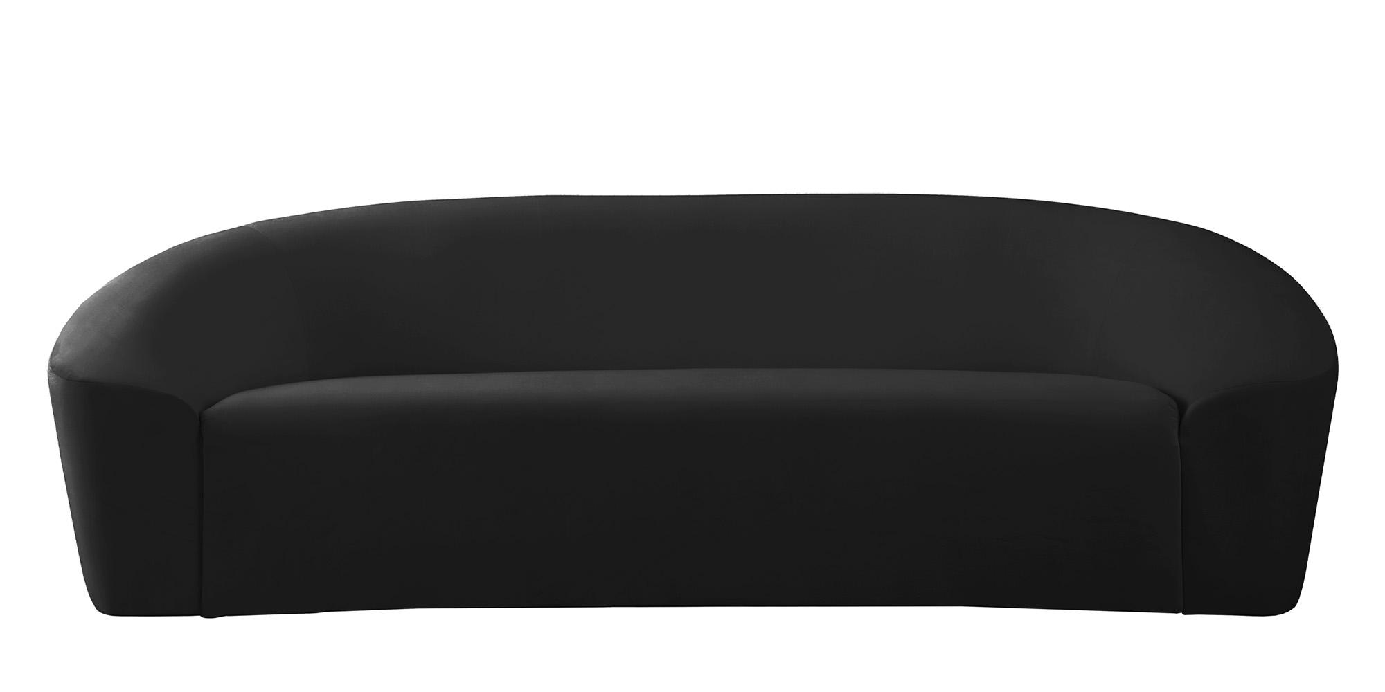 

    
Black Velvet Sofa RILEY 610Black-S Meridian Modern Contemporary
