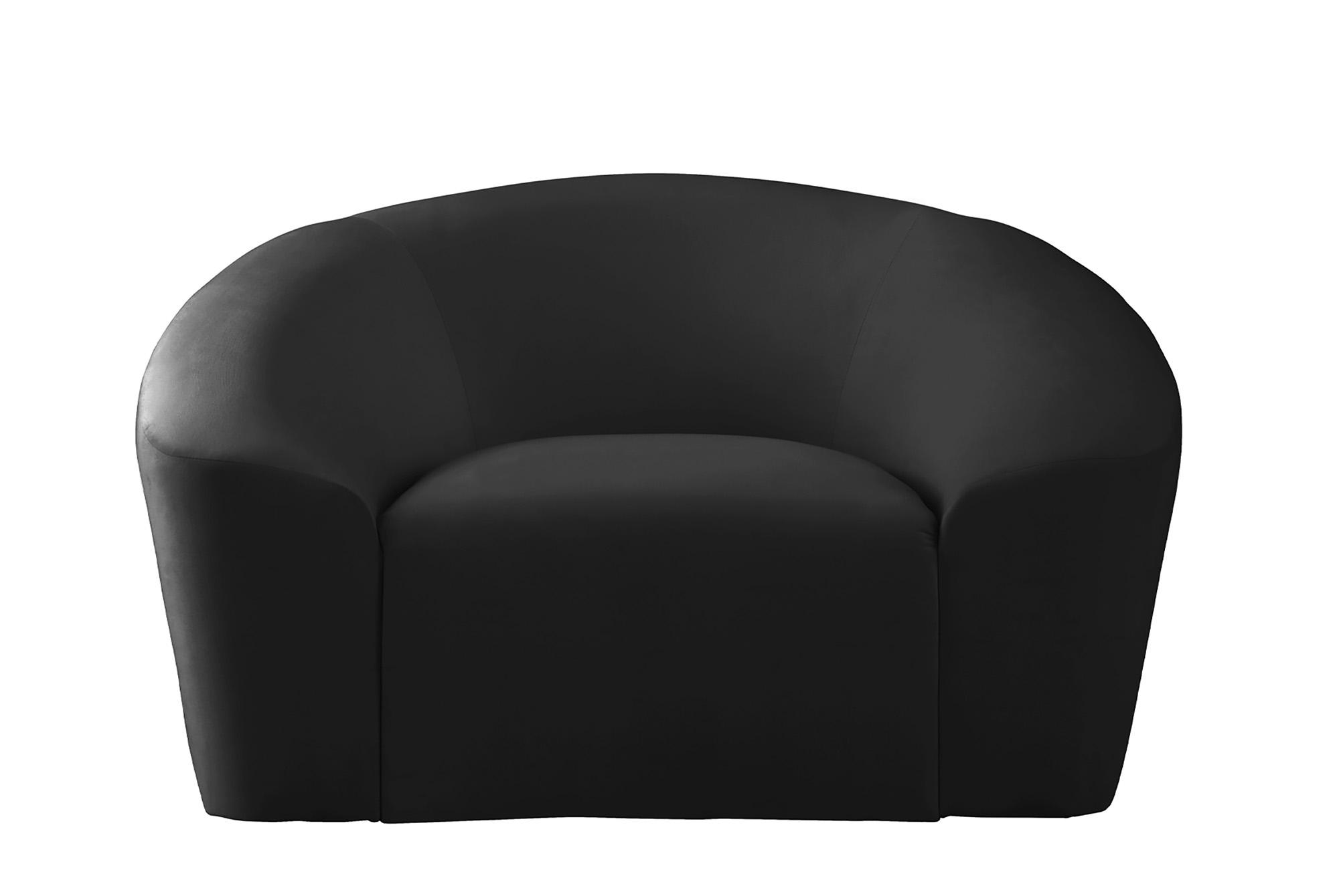 

    
 Photo  Black Velvet Sofa Set 3Pcs RILEY 610Black-S Meridian Contemporary Modern
