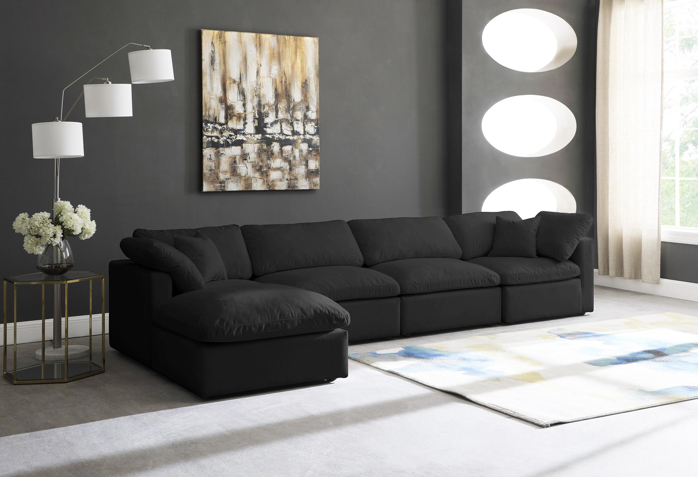 

        
Meridian Furniture 602Black-Sec5A Modular Sectional Sofa Black Fabric 753359805641
